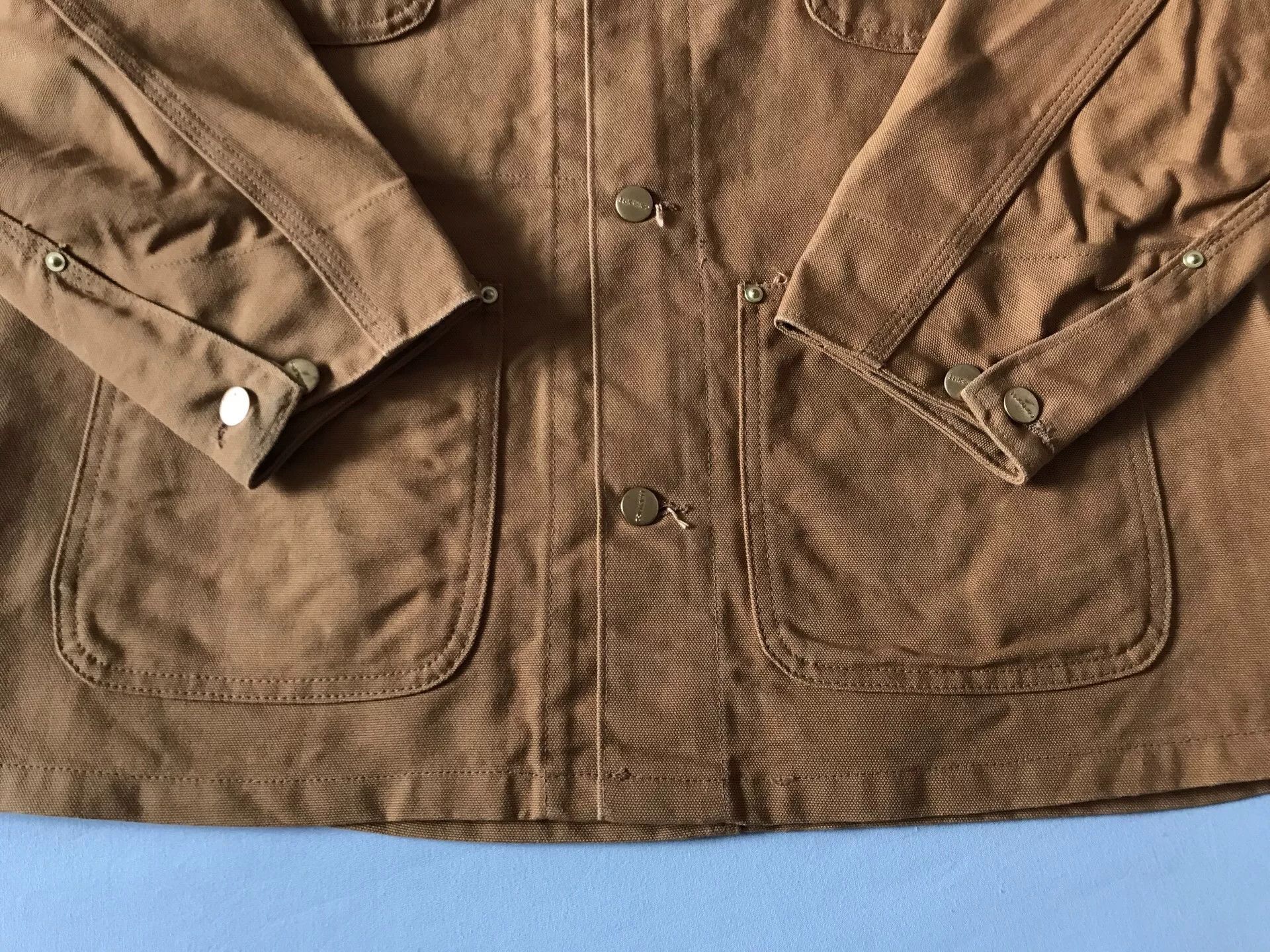 Carhartt 90s Carhartt 6C Brown Canvas Jacket Size US S / EU 44-46 / 1 - 8 Thumbnail