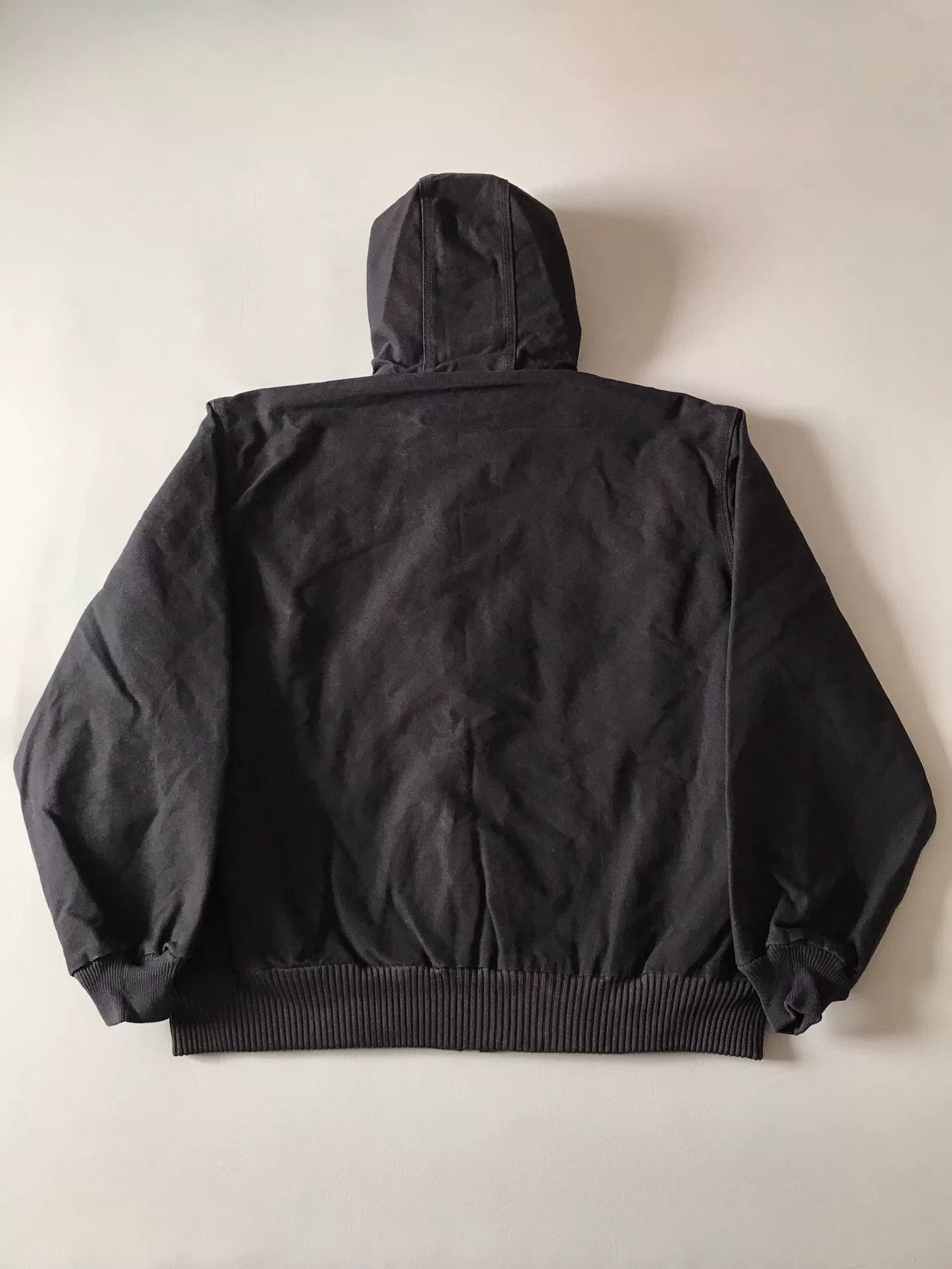 Carhartt Carhartt J130 Washed Canvas Hooded Jacket Size US XL / EU 56 / 4 - 2 Thumbnail