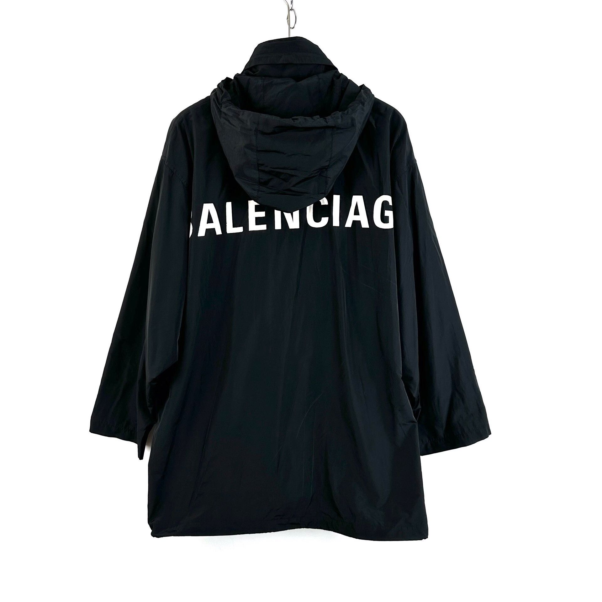 Balenciaga Balenciaga Back Logo Hooded Jacket Size XXS / US 00 / IT 34 - 2 Thumbnail