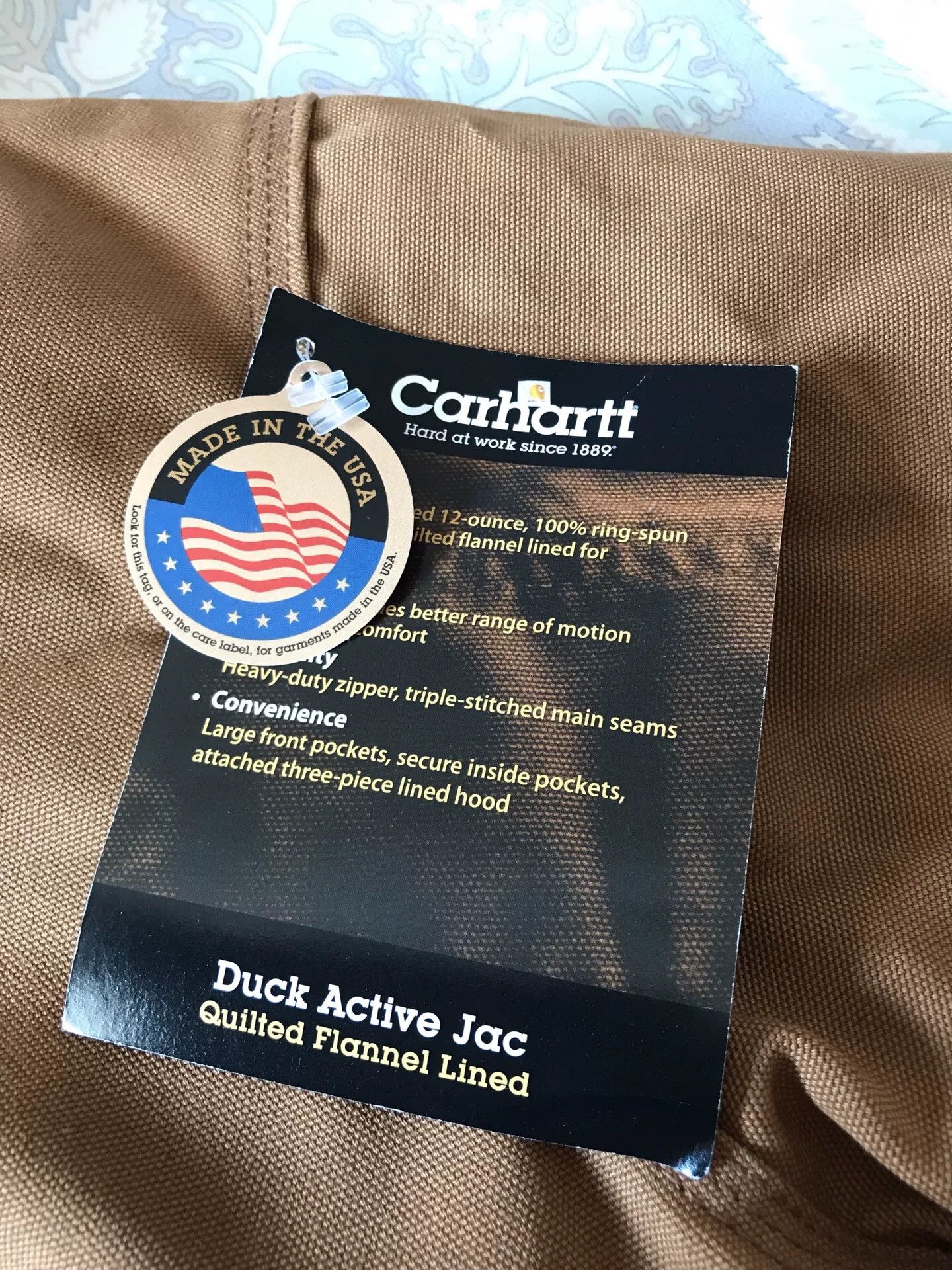 Carhartt Carhartt UJ140 Hooded Work Jacket Size US L / EU 52-54 / 3 - 8 Thumbnail