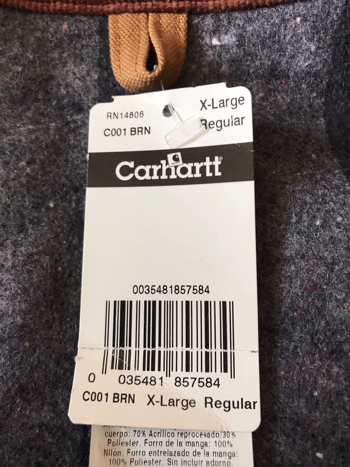 Carhartt Carhartt C001 Brown Canvas Work Jacket Size US XL / EU 56 / 4 - 8 Thumbnail