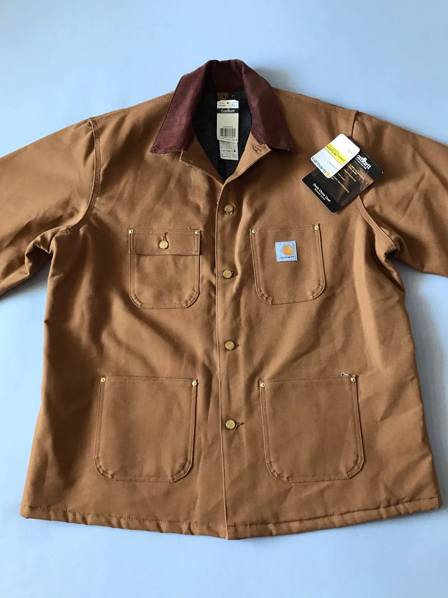 Carhartt Carhartt C001 Brown Canvas Work Jacket Size US XL / EU 56 / 4 - 4 Thumbnail