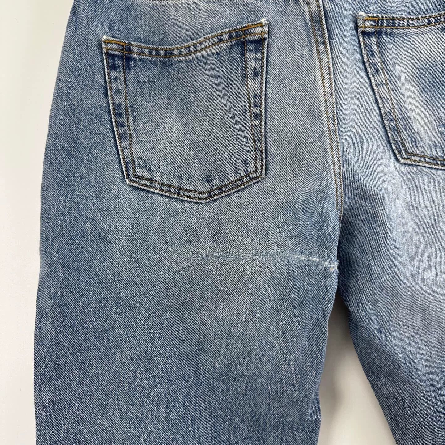 Saint Laurent Paris Saint Laurent Blue Distressed Jeans Size 25 Size 25" / US 0 / IT 36 - 7 Thumbnail