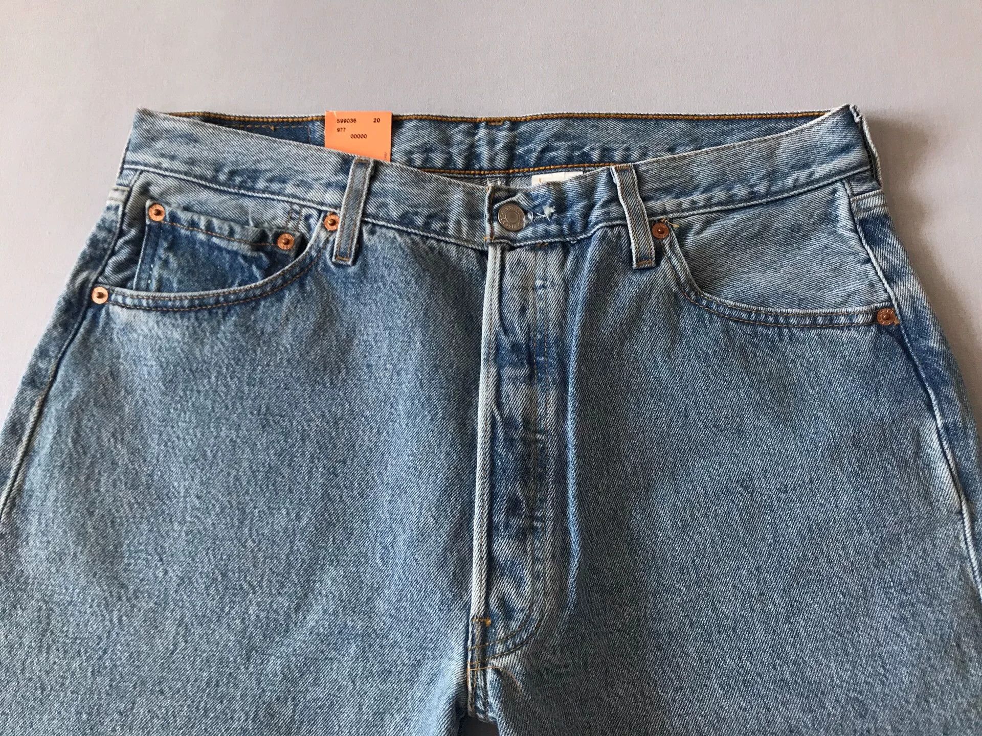 Levi's Levi's 501 Washed Blue Jeans W36L30 Size US 36 / EU 52 - 4 Thumbnail