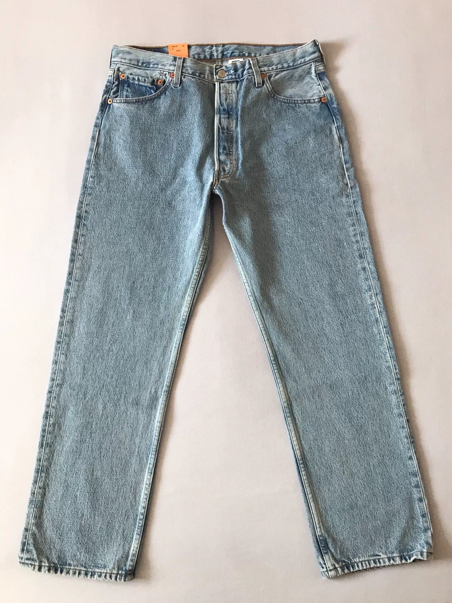 Levi's Levi's 501 Washed Blue Jeans W36L30 Size US 36 / EU 52 - 2 Thumbnail