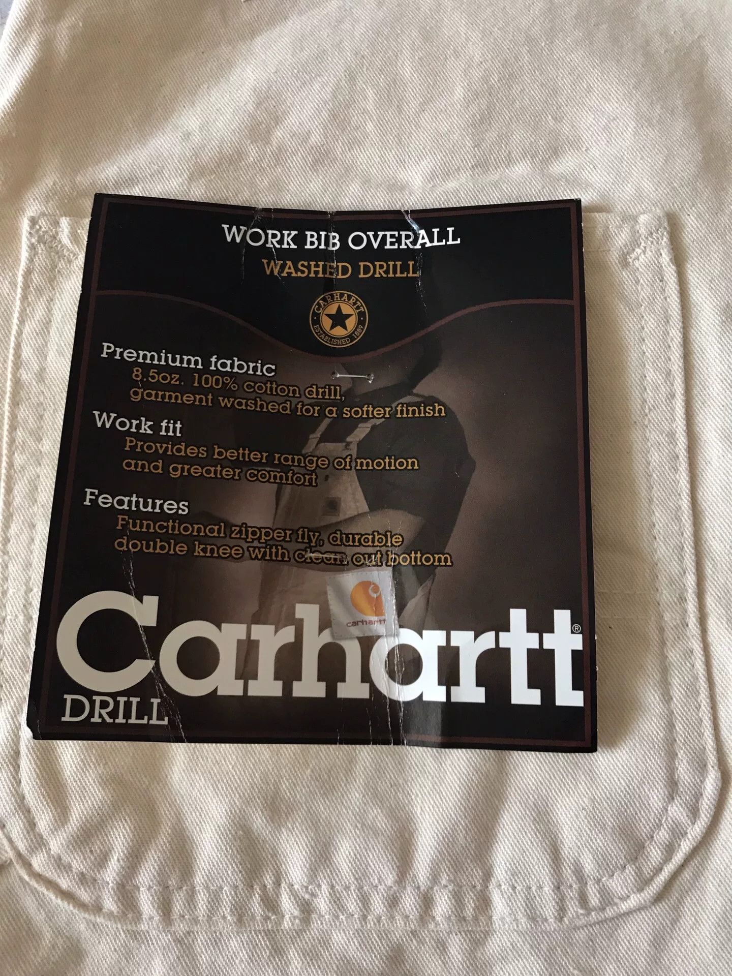 Carhartt Carhartt R34 NAT Overalls W36L32 Size US 36 / EU 52 - 7 Thumbnail