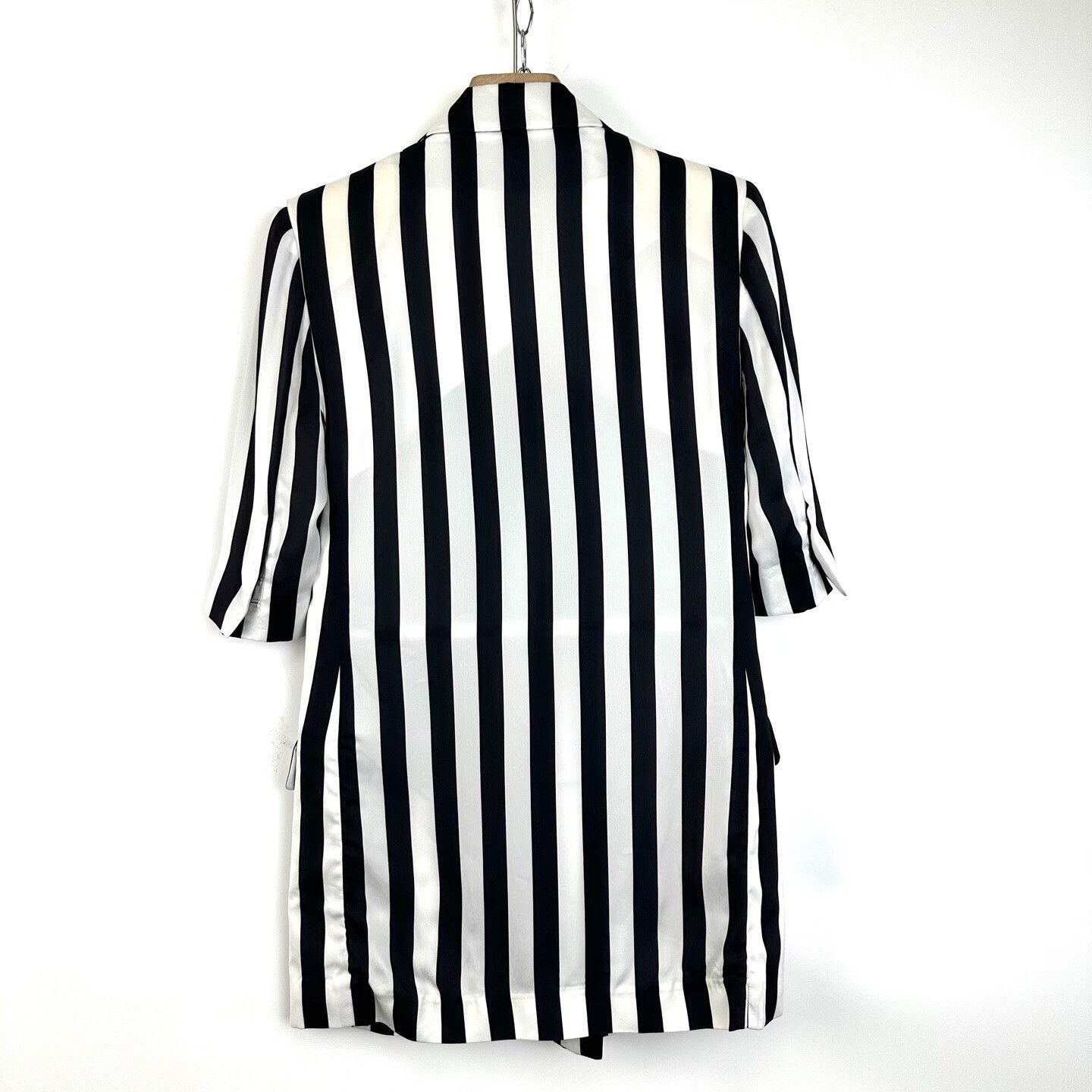 Pierre Balmain Pierre Balmain Women's Black White Stripe Blazer Size XS / US 0-2 / IT 36-38 - 2 Thumbnail