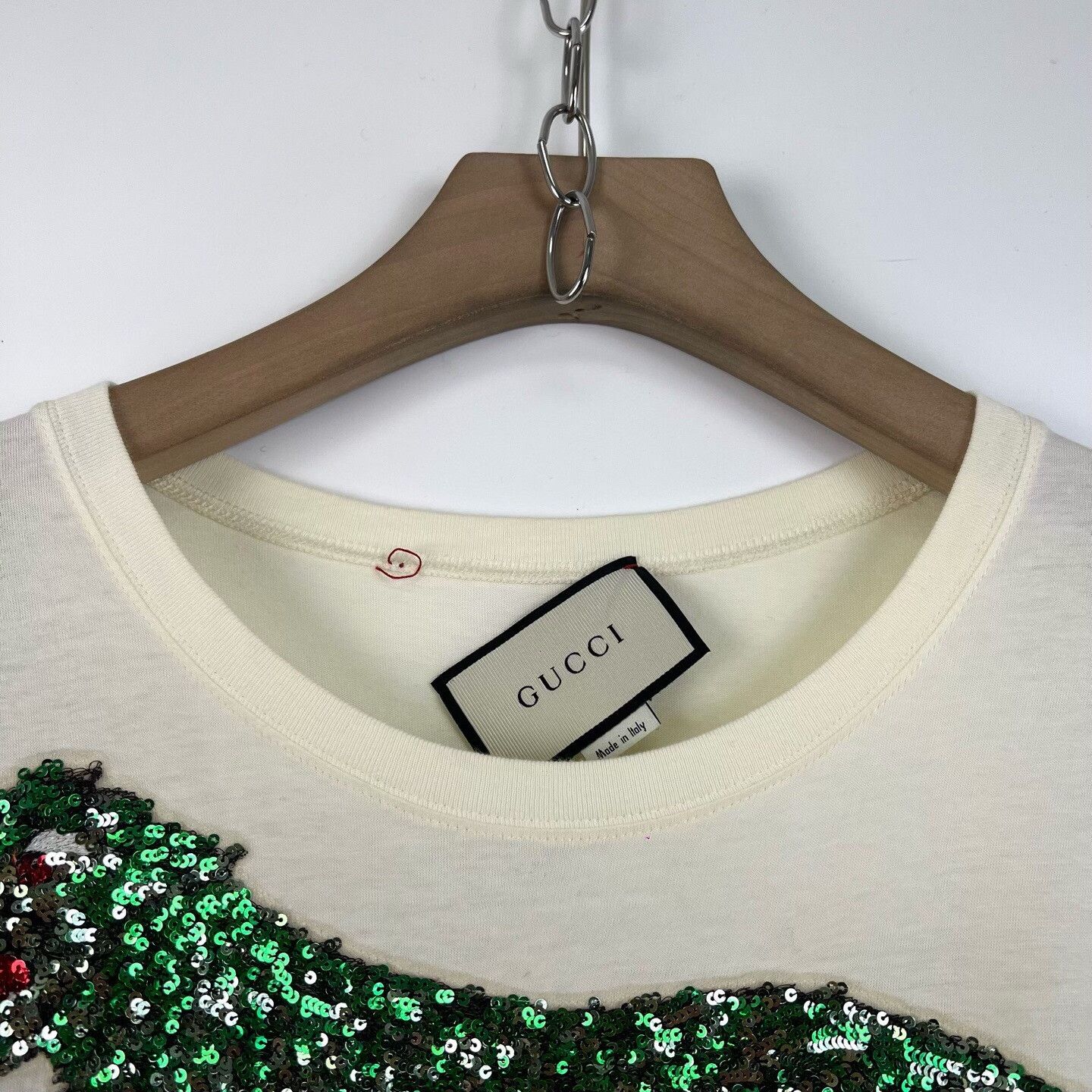Gucci Gucci Leopard Sequin Logo Short Sleeve Size M / US 6-8 / IT 42-44 - 3 Thumbnail