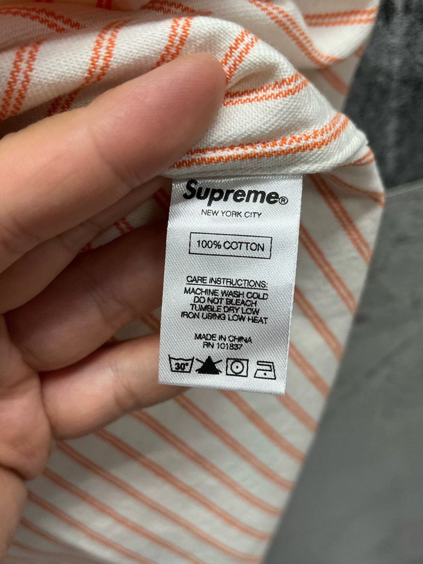 Supreme Supreme 17SS Stripe Denim Shirt Size US M / EU 48-50 / 2 - 5 Thumbnail