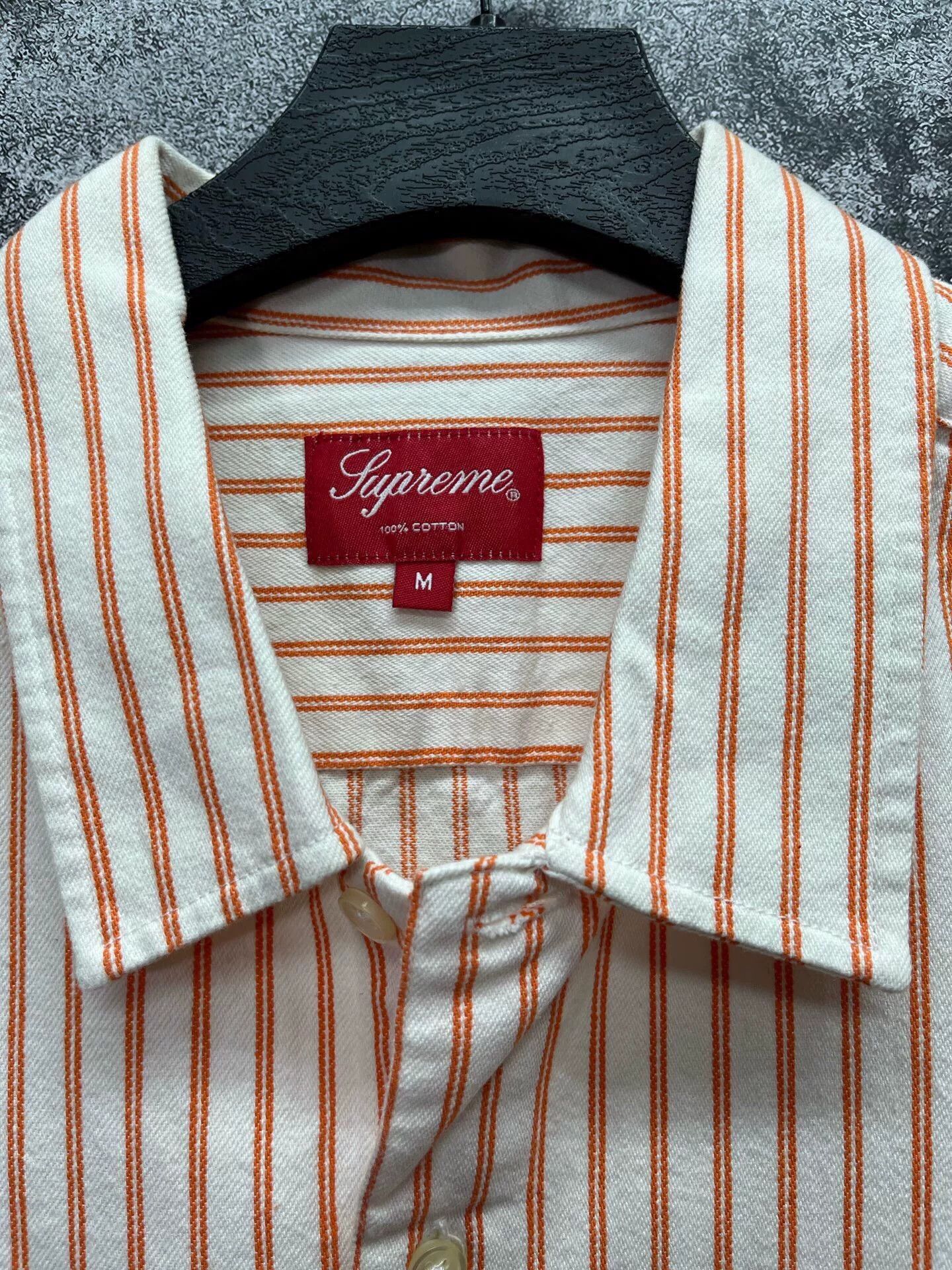 Supreme Supreme 17SS Stripe Denim Shirt Size US M / EU 48-50 / 2 - 2 Thumbnail