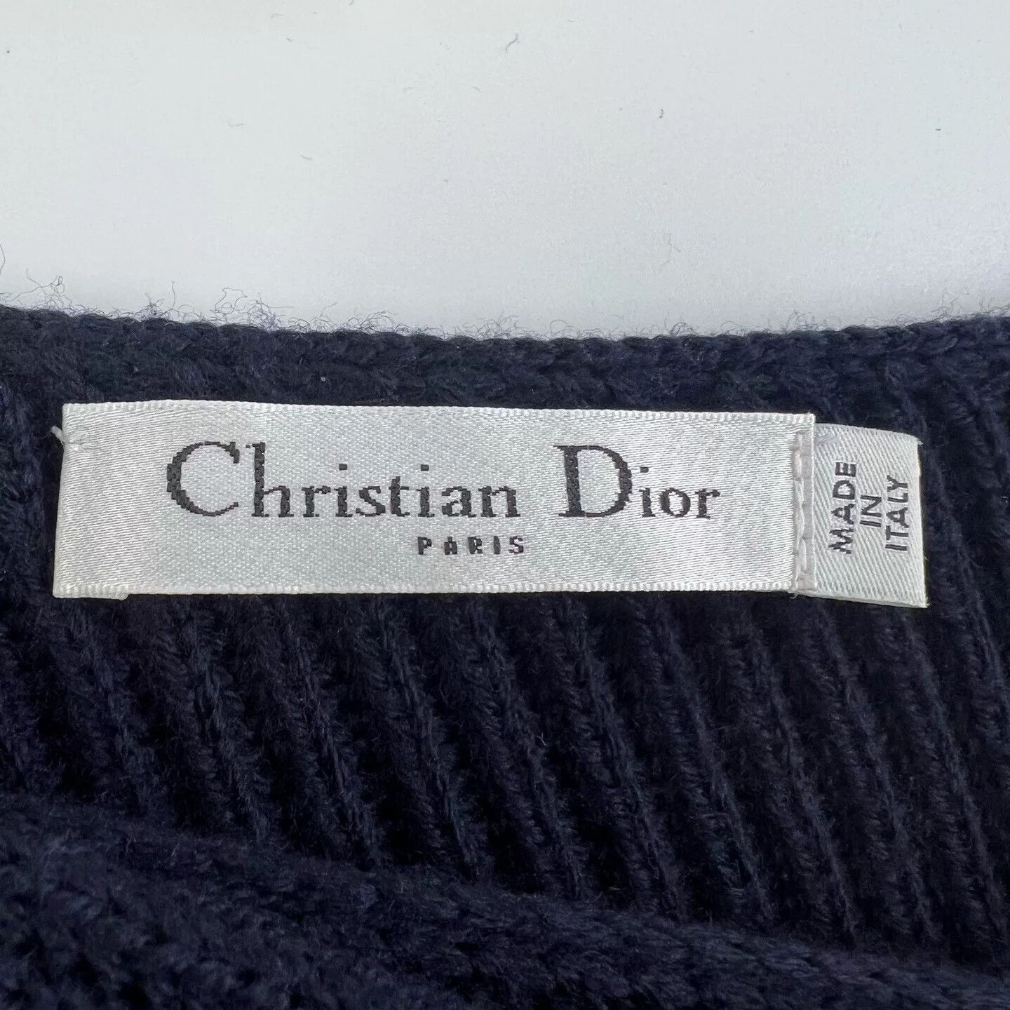 Dior Dior Dark Blue Backless Knit Sweater Size M / US 6-8 / IT 42-44 - 4 Thumbnail