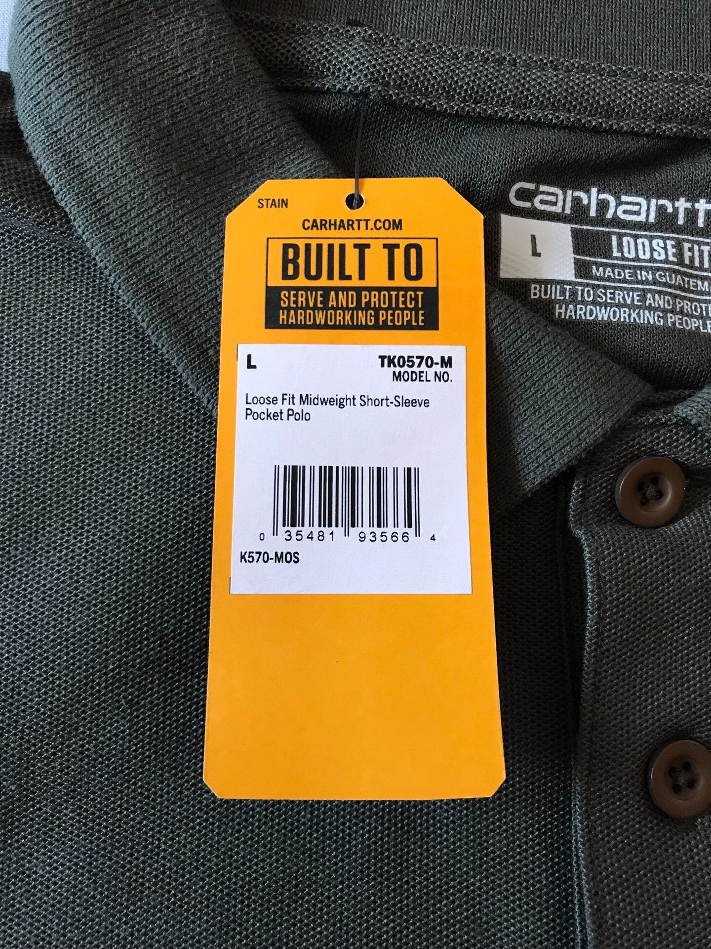 Carhartt Carhartt K570 Short Sleeve Polo Shirt Size US L / EU 52-54 / 3 - 7 Thumbnail