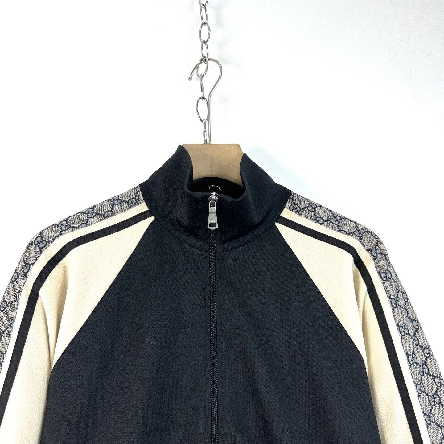 Gucci Gucci Black White Double G Zip Jacket Size US M / EU 48-50 / 2 - 3 Thumbnail