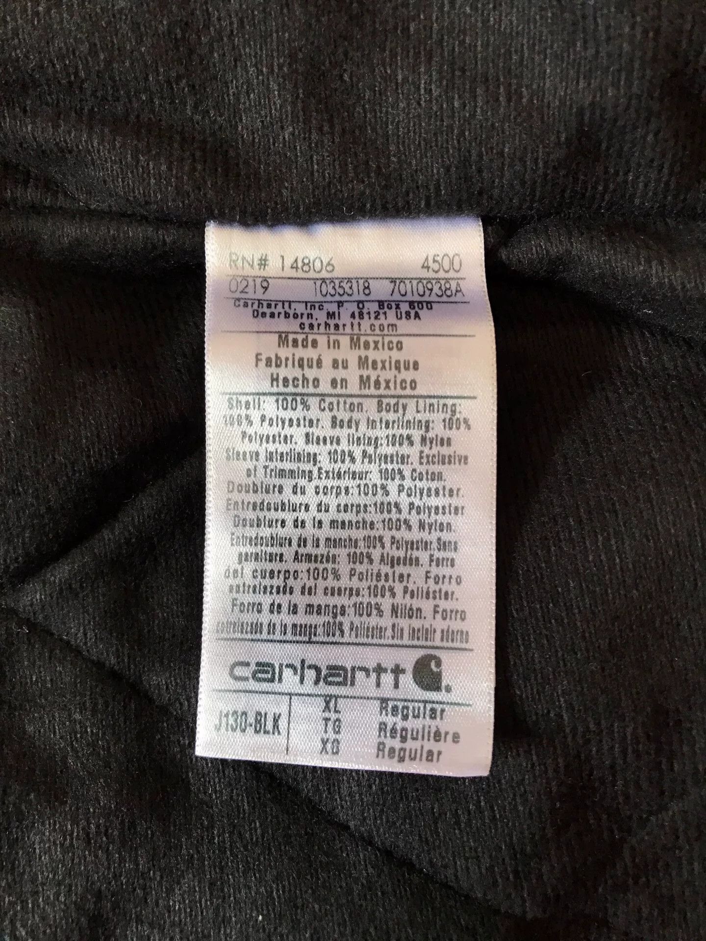Carhartt Carhartt J130 Canvas Hooded Work Jacket Size US XL / EU 56 / 4 - 9 Thumbnail