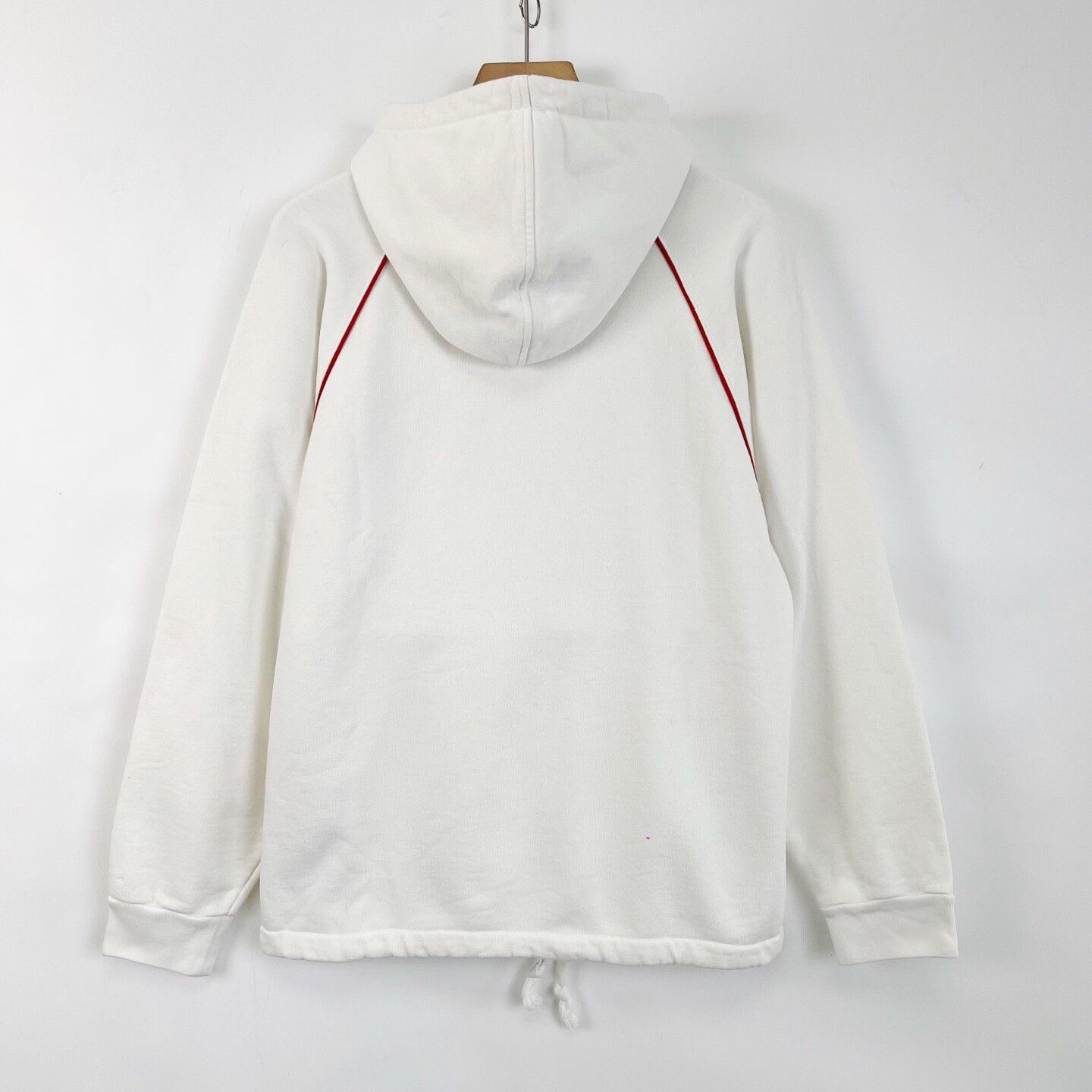 Gucci Gucci White Classic Webbing Half-Zip Hooded Jacket Size XS / US 0-2 / IT 36-38 - 2 Thumbnail