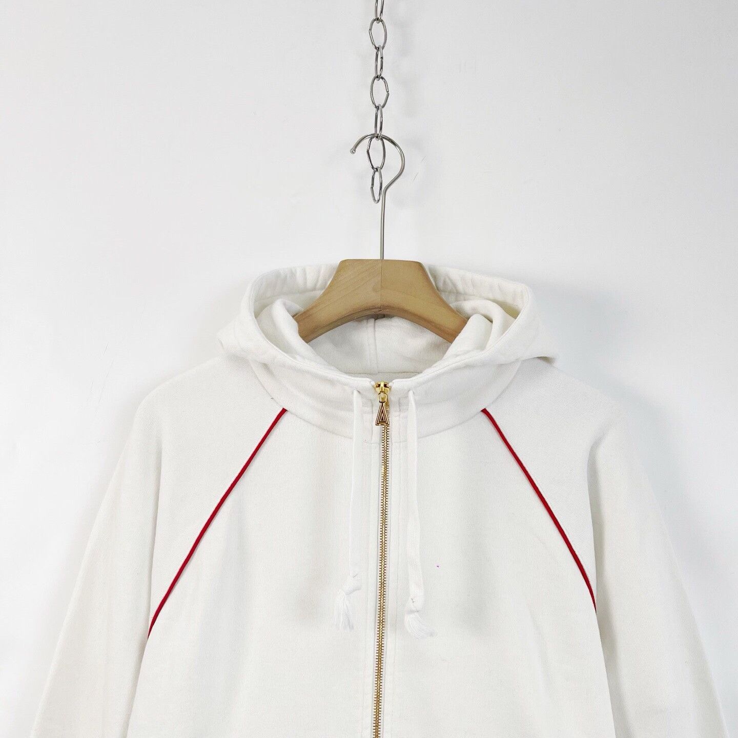 Gucci Gucci White Classic Webbing Half-Zip Hooded Jacket Size XS / US 0-2 / IT 36-38 - 3 Thumbnail