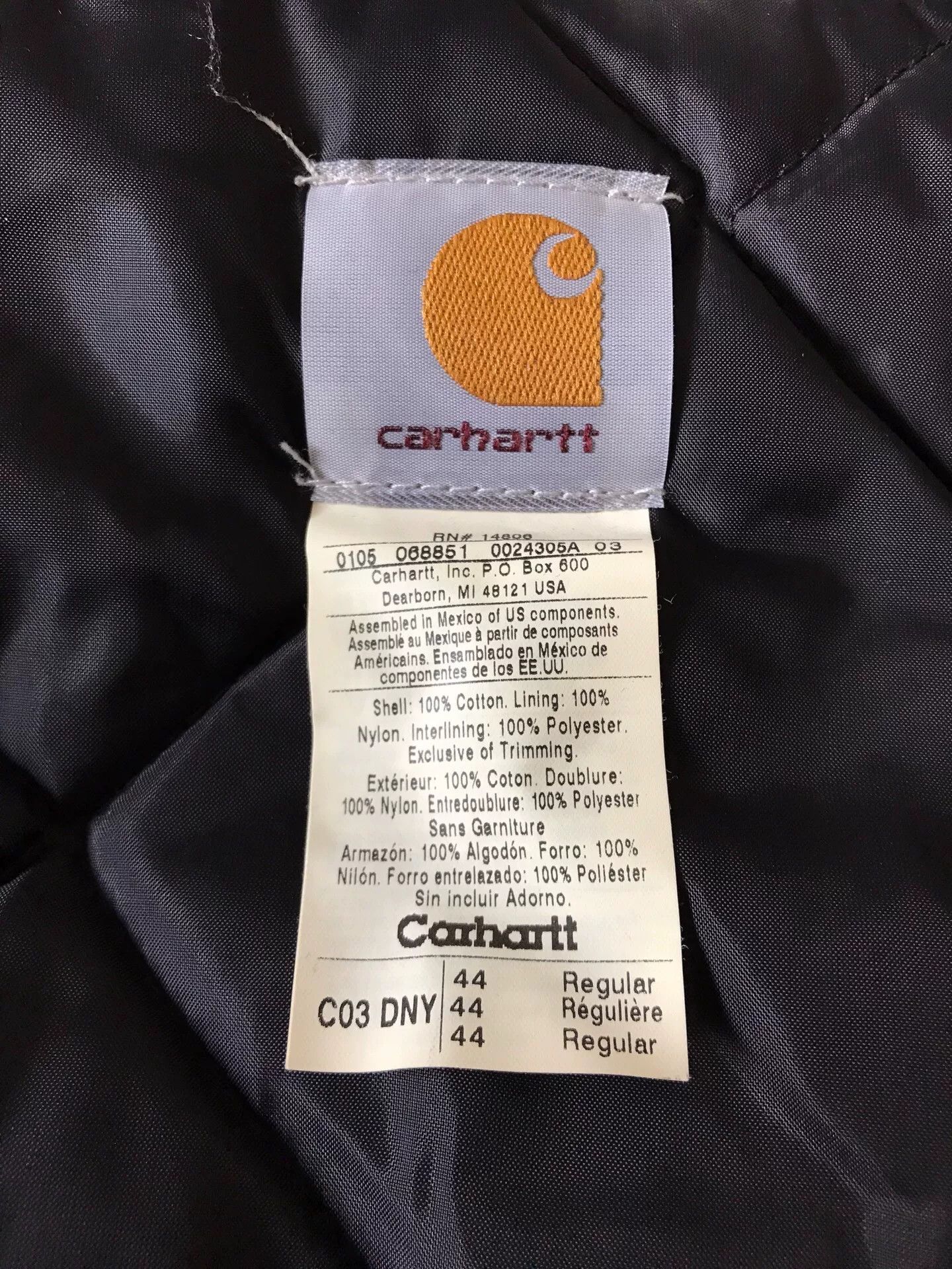 Carhartt Carhartt C03 DNY Canvas Work Jacket Size US S / EU 44-46 / 1 - 9 Thumbnail
