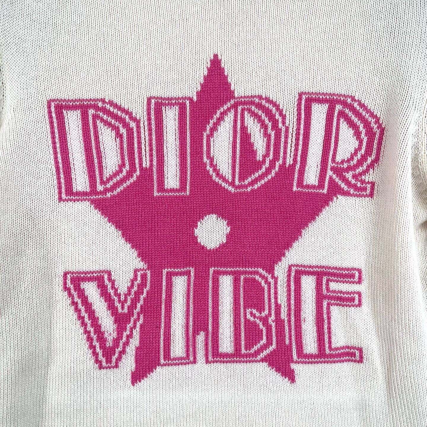 Dior Dior Vibe White Collar Back Logo Cashmere Top Size S / US 4 / IT 40 - 6 Thumbnail