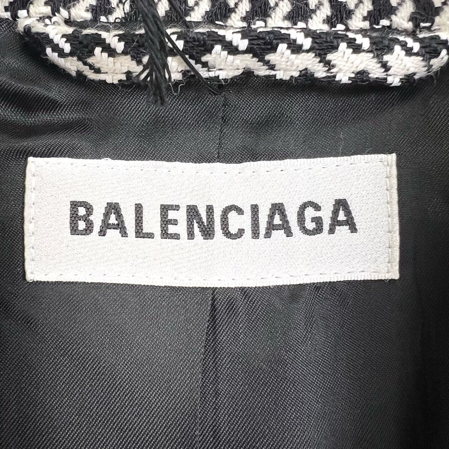Balenciaga Balenciaga Houndstooth Wool Hourglass Blazer Size XS / US 0-2 / IT 36-38 - 5 Thumbnail
