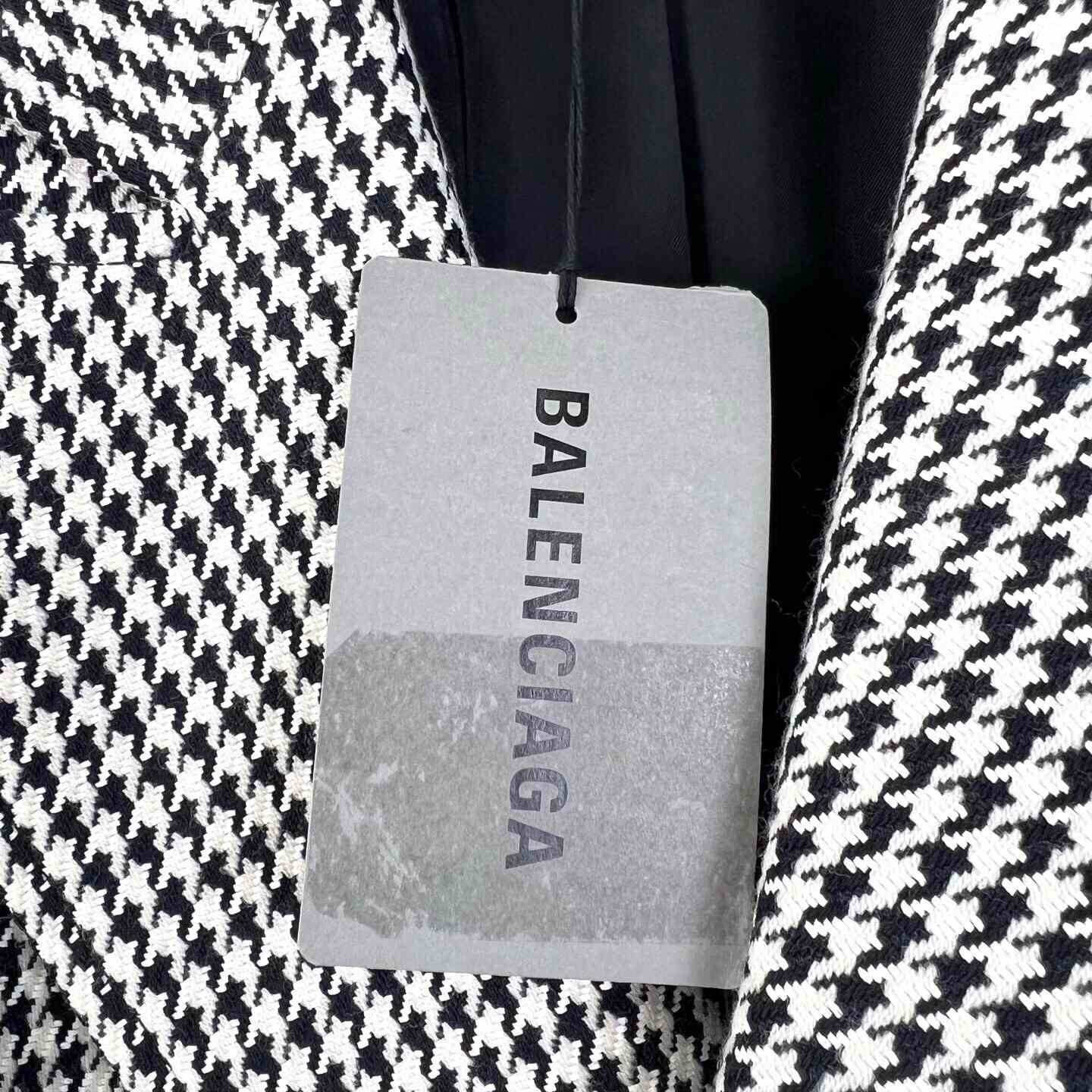 Balenciaga Balenciaga Houndstooth Wool Hourglass Blazer Size XS / US 0-2 / IT 36-38 - 6 Thumbnail