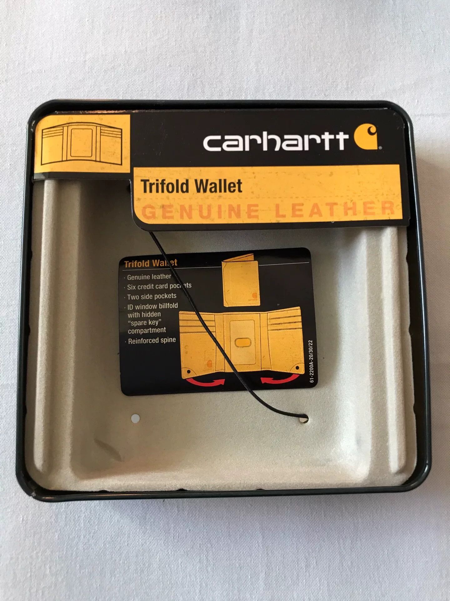 Carhartt Carhartt Main Line Black Lychee Leather Wallet Size ONE SIZE - 8 Thumbnail