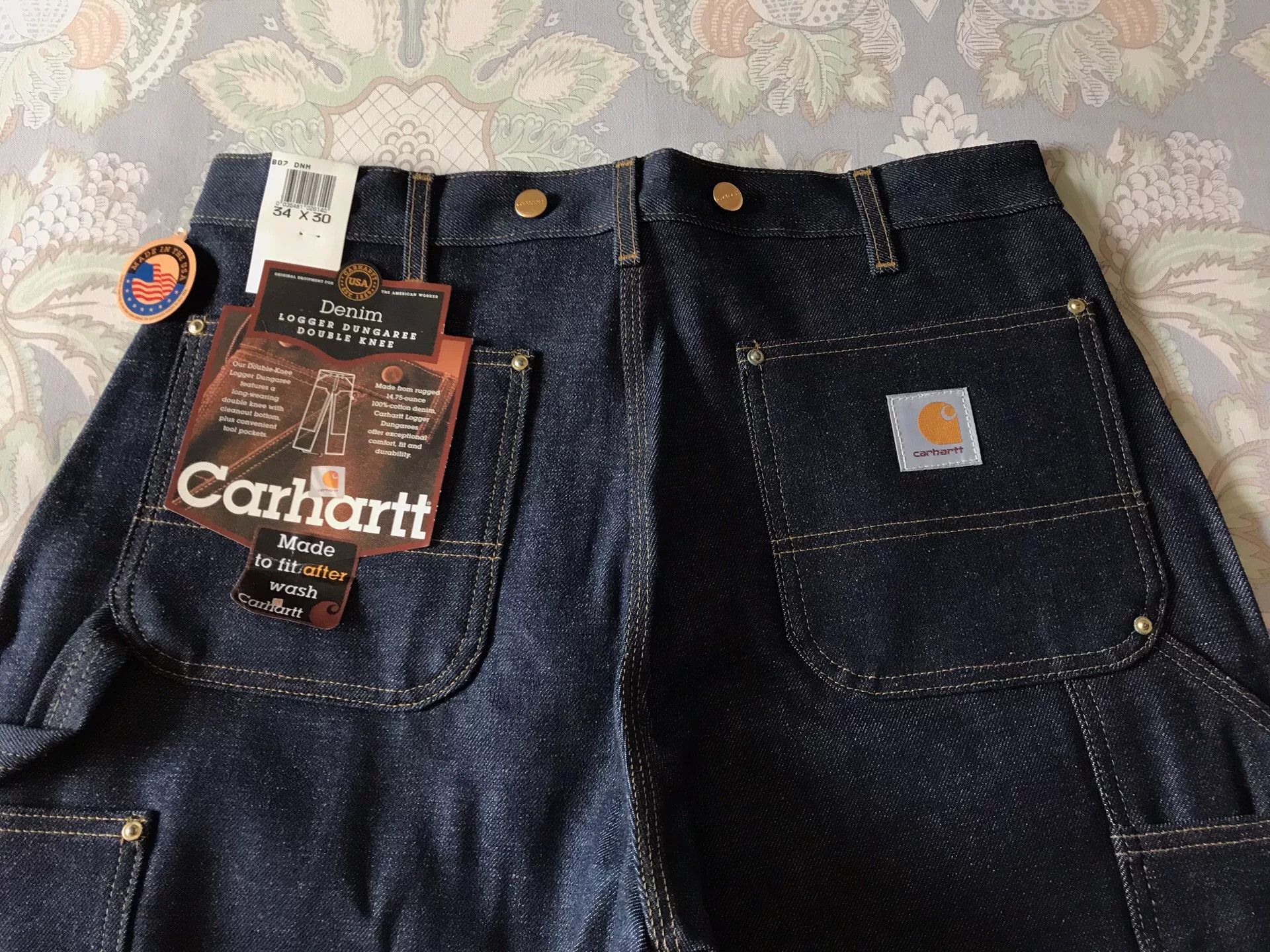 Carhartt Carhartt B07 Double Knee Raw Denim Jeans Size US 34 / EU 50 - 5 Thumbnail