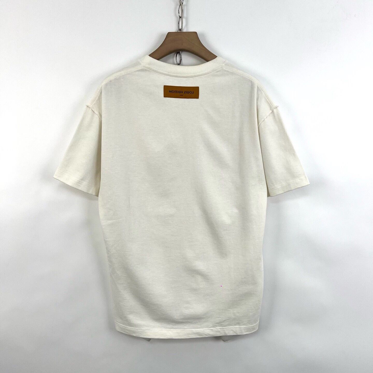 Louis Vuitton Louis Vuitton White Rainbow Letter T-Shirt Size US M / EU 48-50 / 2 - 2 Thumbnail