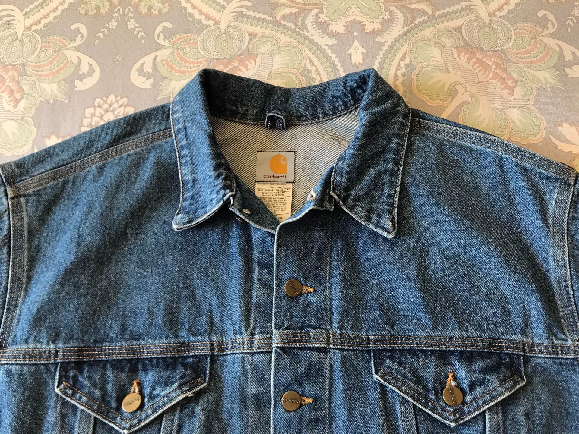 Carhartt Carhartt J12 DST Denim Jacket Size US XL / EU 56 / 4 - 4 Thumbnail