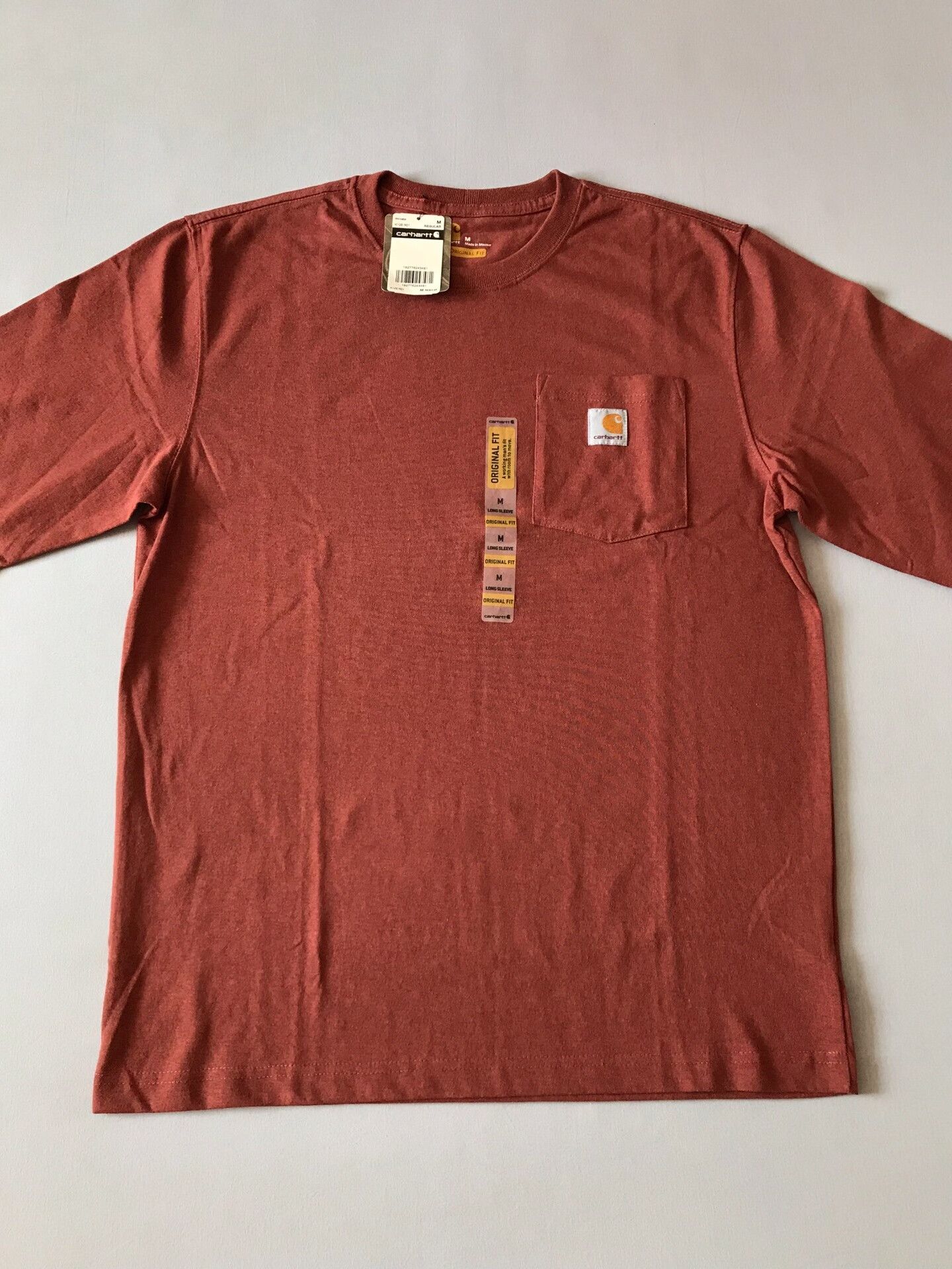 Carhartt Carhartt K126 R01 Barn Red Long Sleeve T-Shirt Size US M / EU 48-50 / 2 - 3 Thumbnail