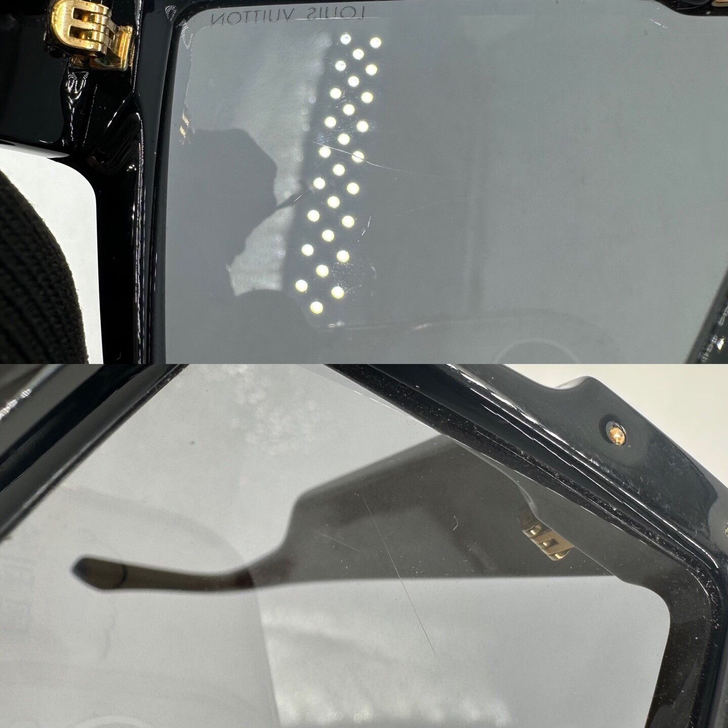 Louis Vuitton Louis Vuitton Cyclone Black Square Sunglasses Size ONE SIZE - 8 Thumbnail