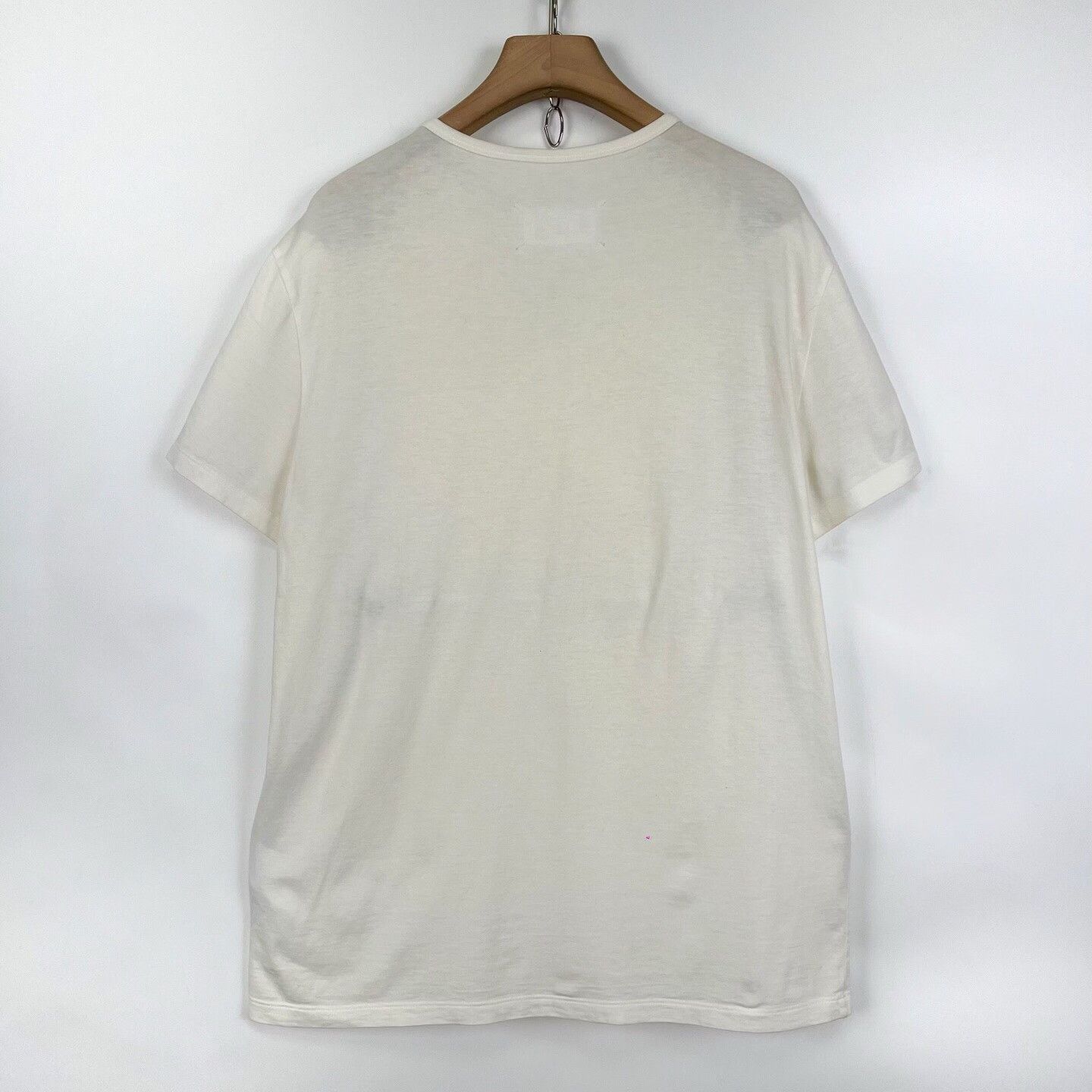 Maison Margiela Maison Margiela White Embroidered Logo Tee Size US M / EU 48-50 / 2 - 2 Thumbnail