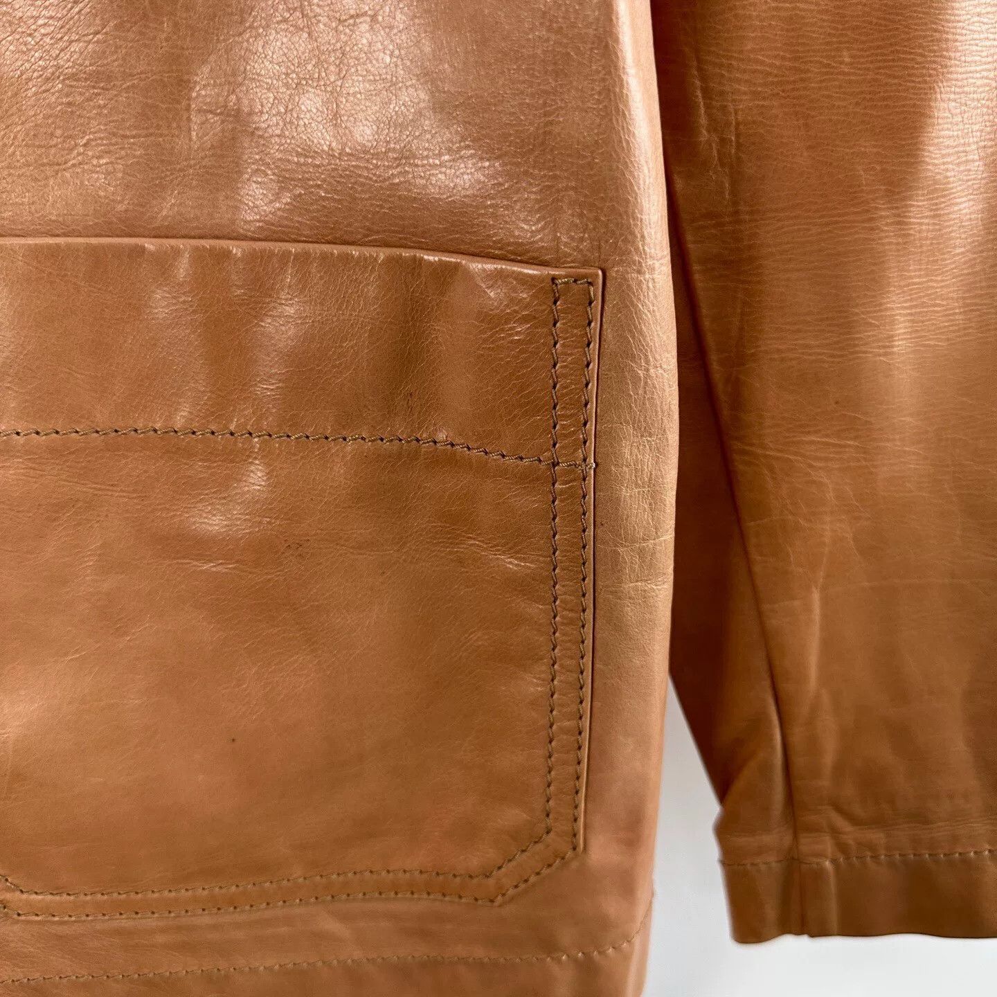 Bottega Veneta Bottega Veneta Men's Brown Leather Jacket Size US M / EU 48-50 / 2 - 6 Thumbnail