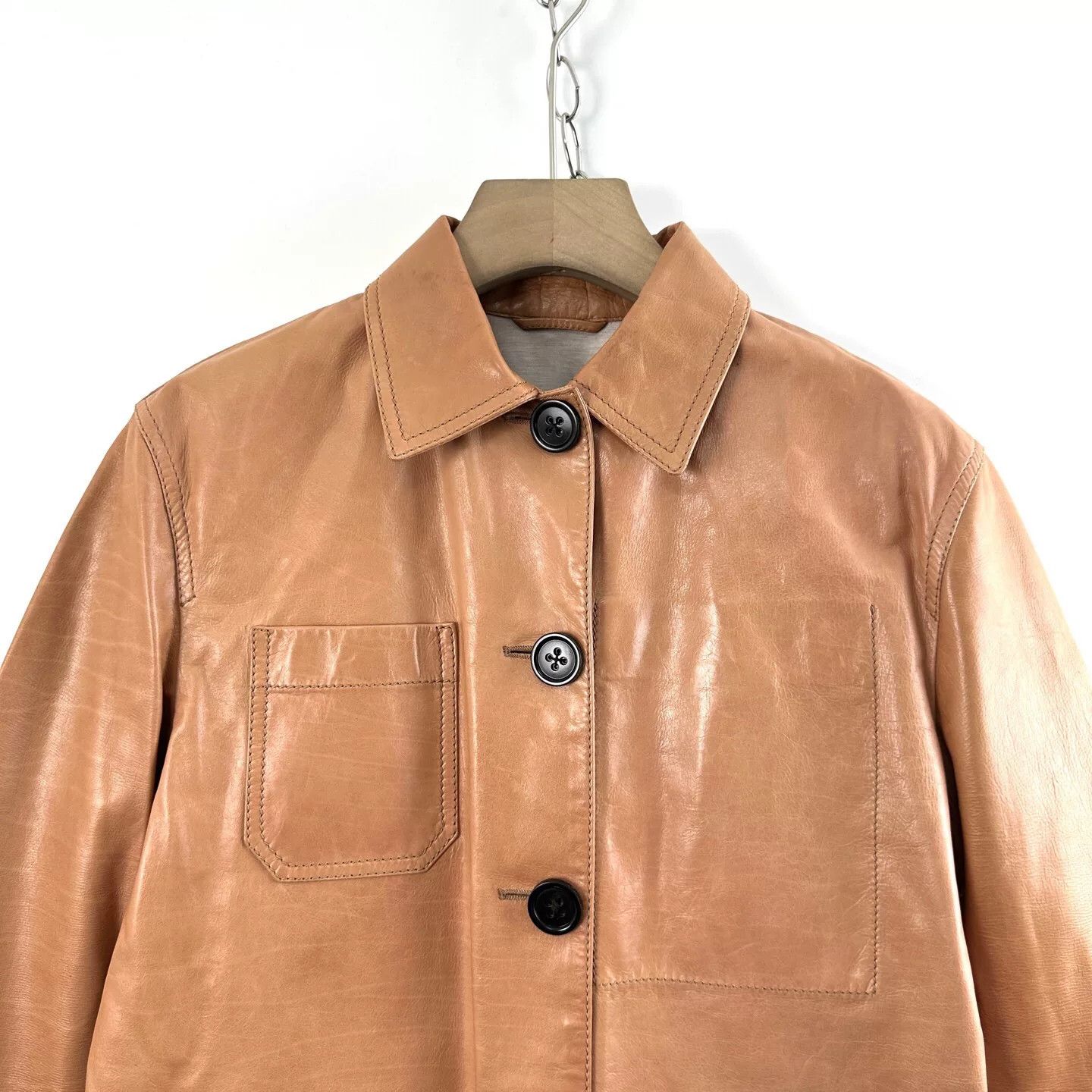 Bottega Veneta Bottega Veneta Men's Brown Leather Jacket Size US M / EU 48-50 / 2 - 3 Thumbnail