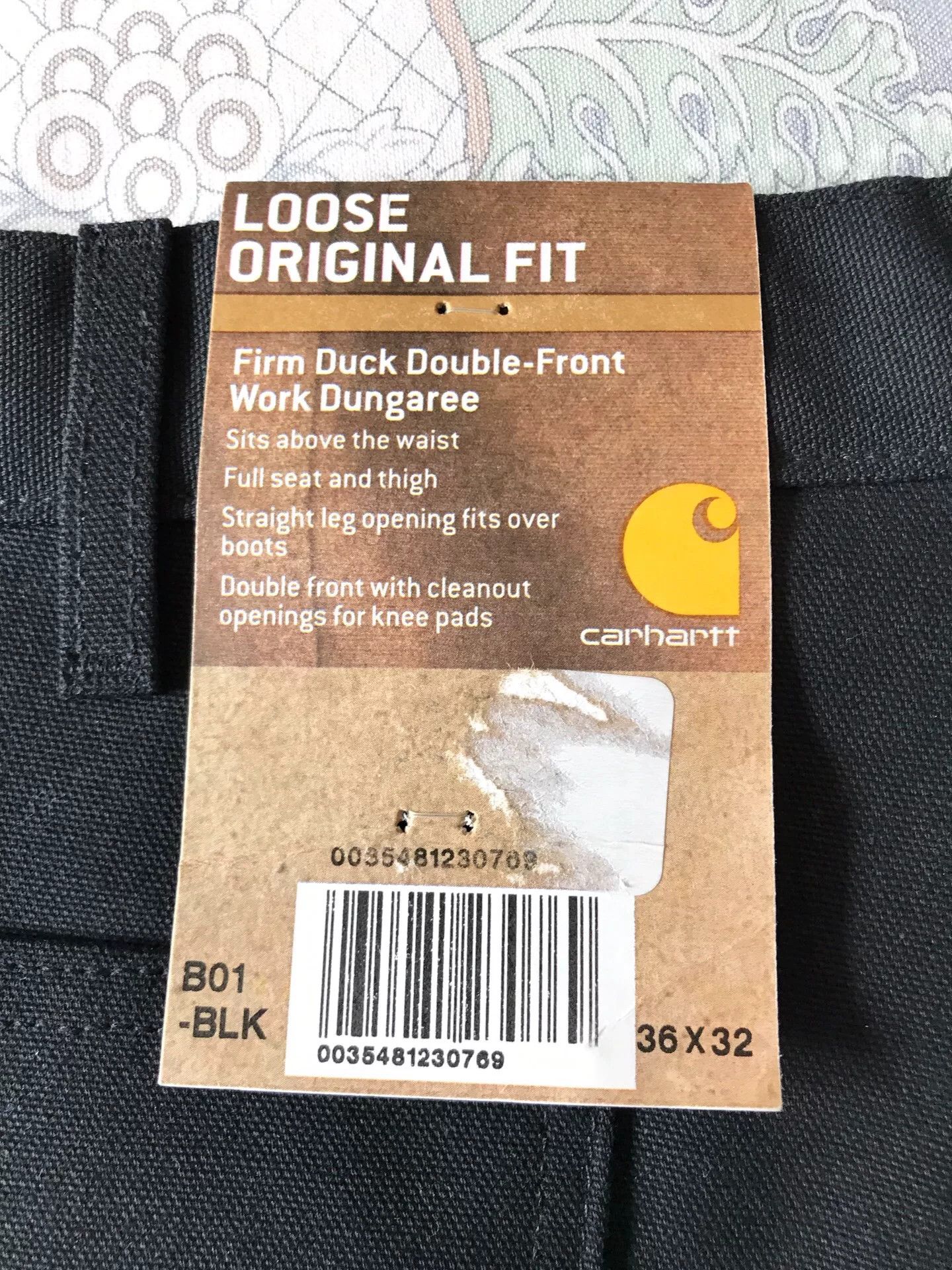 Carhartt Carhartt B01 Black W36L32 Work Pants Size US 36 / EU 52 - 8 Thumbnail
