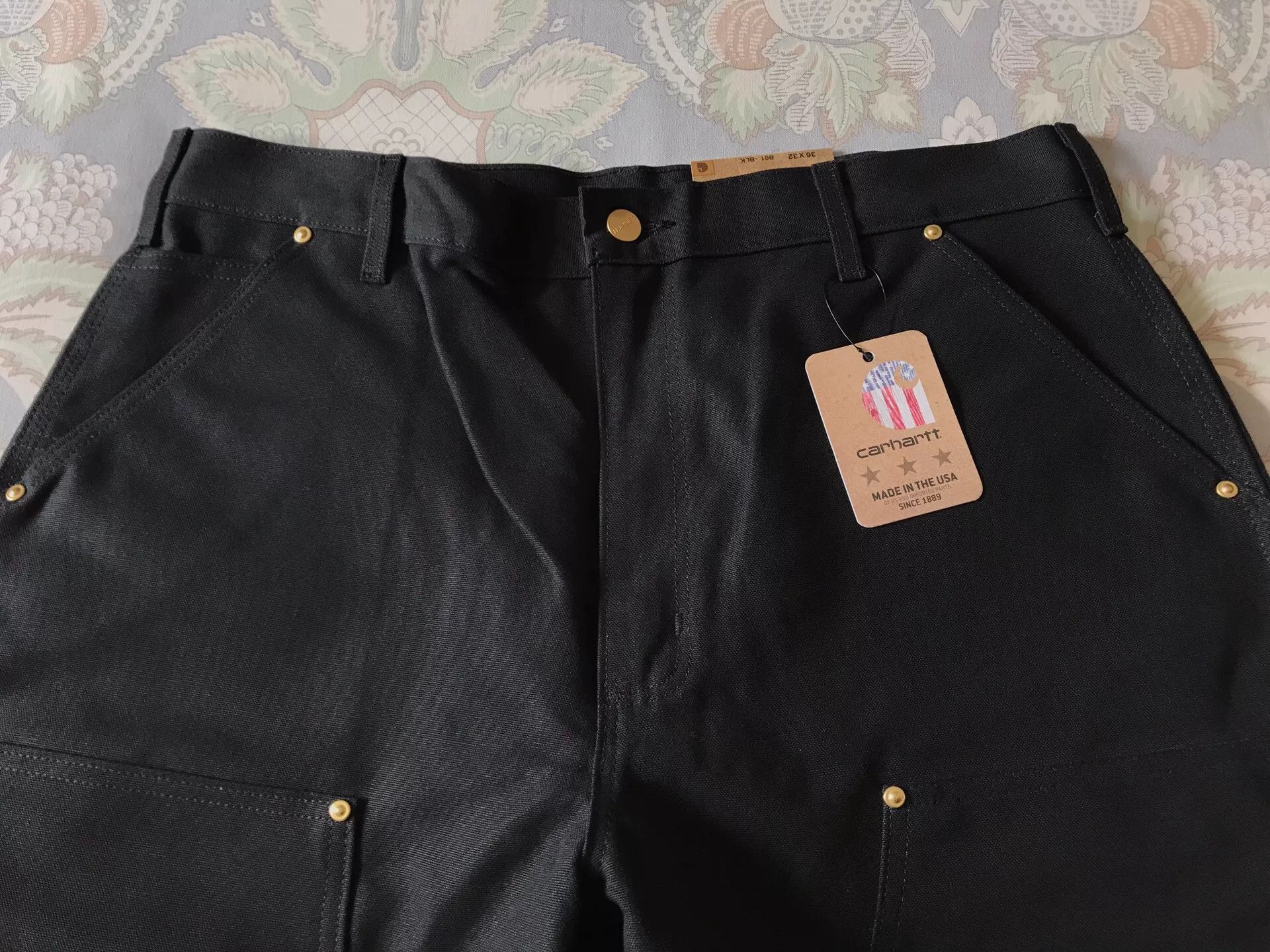 Carhartt Carhartt B01 Black W36L32 Work Pants Size US 36 / EU 52 - 4 Thumbnail
