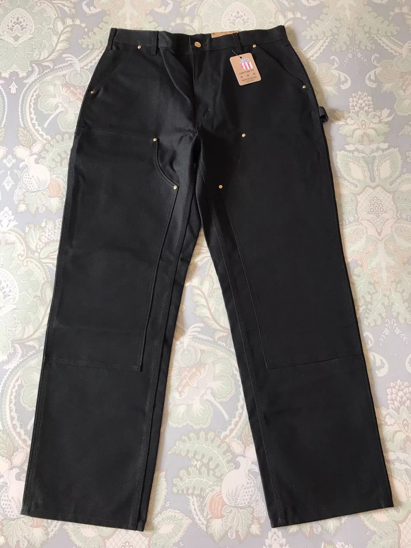 Carhartt Carhartt B01 Black W36L32 Work Pants Size US 36 / EU 52 - 2 Thumbnail