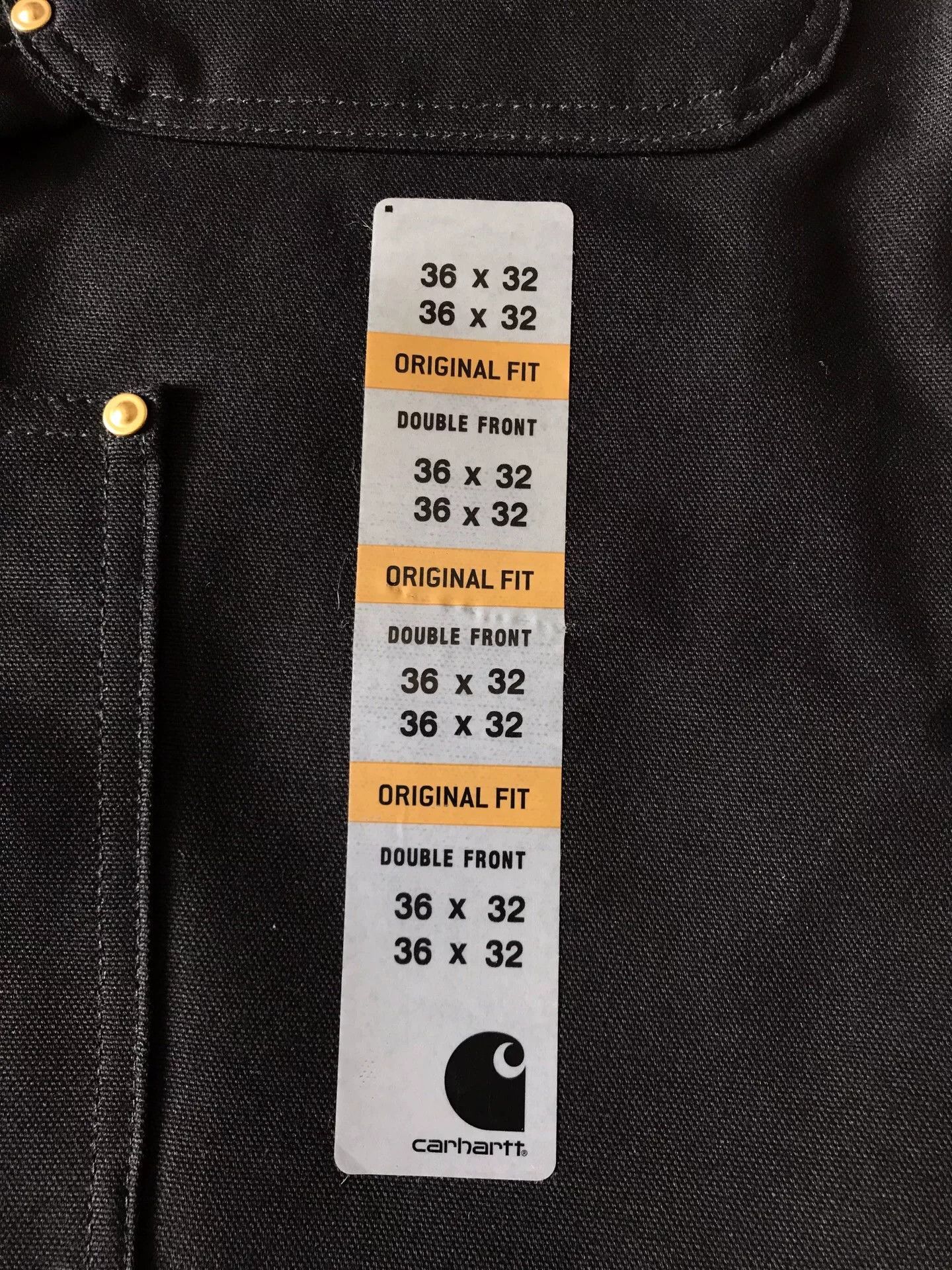 Carhartt Carhartt B01 Black W36L32 Work Pants Size US 36 / EU 52 - 7 Thumbnail