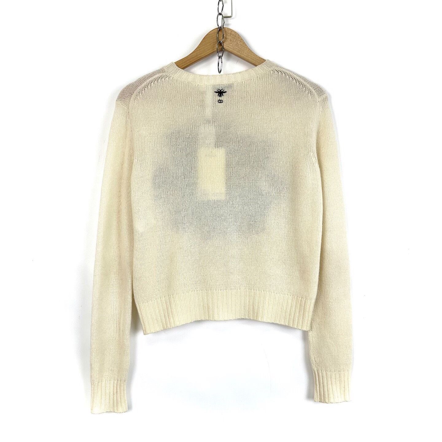 Dior Dior Beige Chest Floral Print Wool Sweater Size S / US 4 / IT 40 - 2 Thumbnail