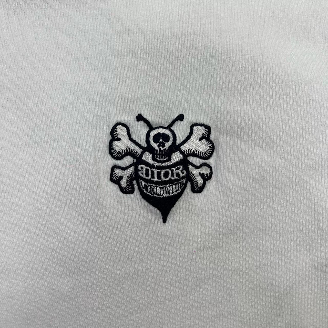 Dior Dior x Stussy Skull Bee Embroidery Tee Size XS / US 0-2 / IT 36-38 - 5 Thumbnail