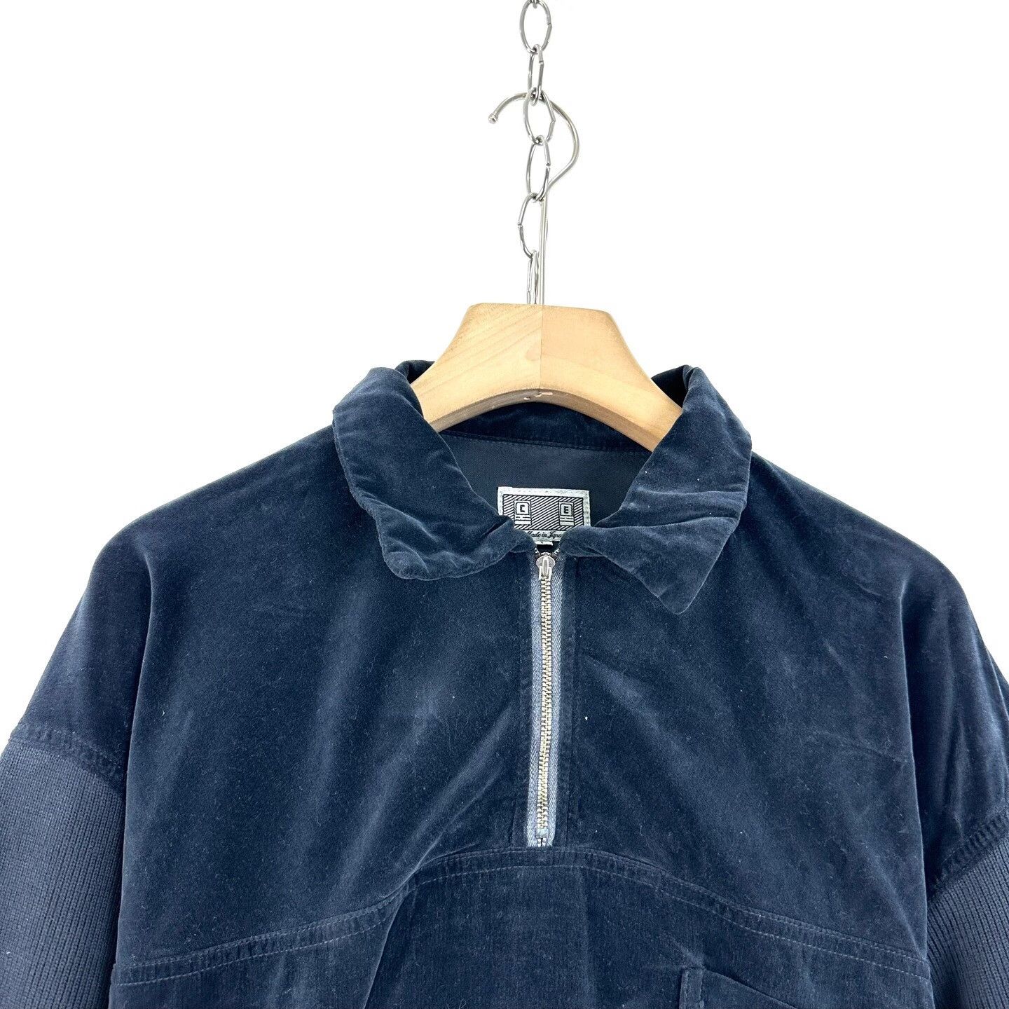 Cav Empt CAVEMPT CE Black Half-Zip Corduroy Sweatshirt Size US L / EU 52-54 / 3 - 3 Thumbnail