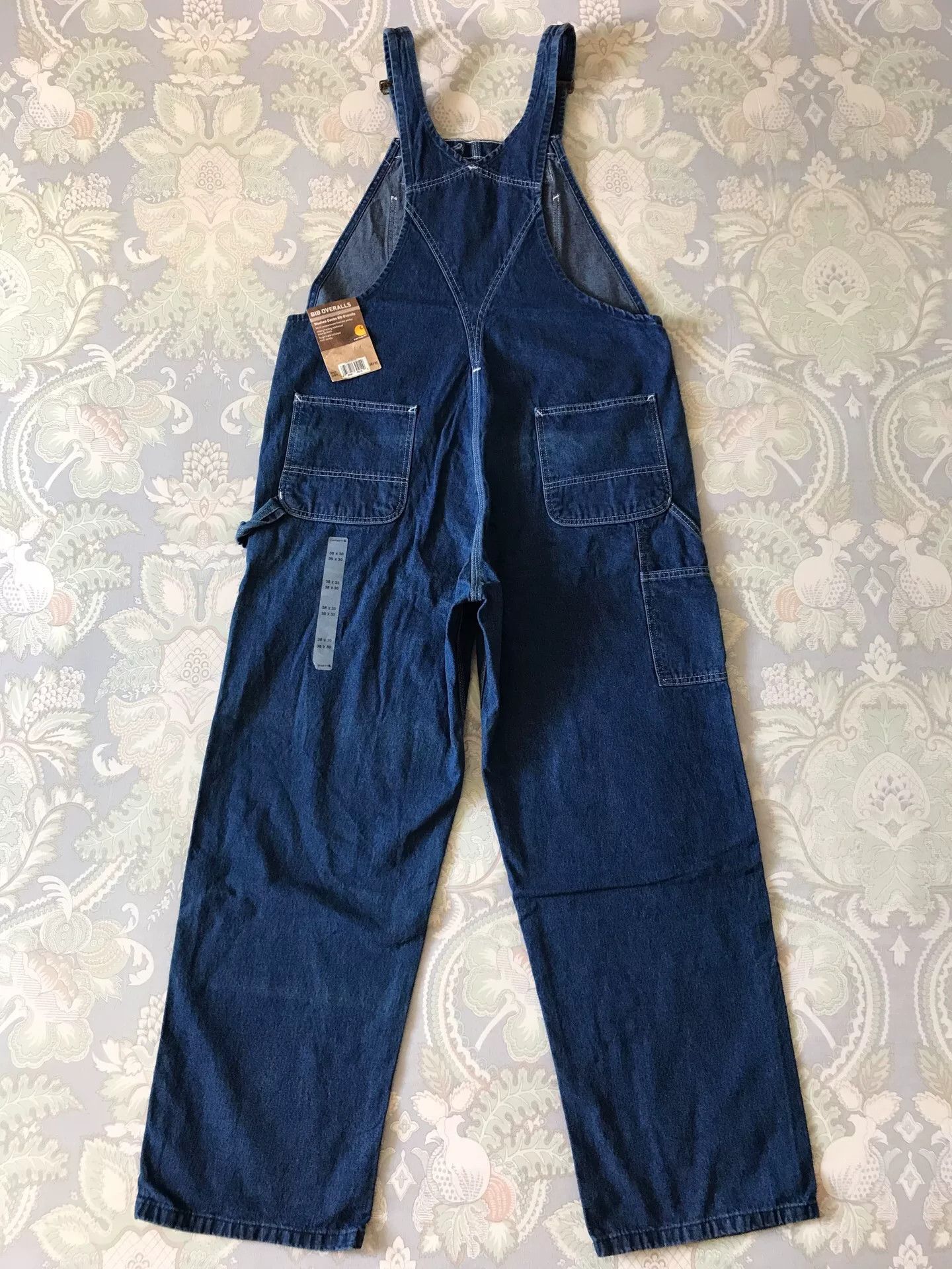 Carhartt Carhartt R07 W38L30 Washed Denim Overalls Size US 38 / EU 54 - 4 Thumbnail