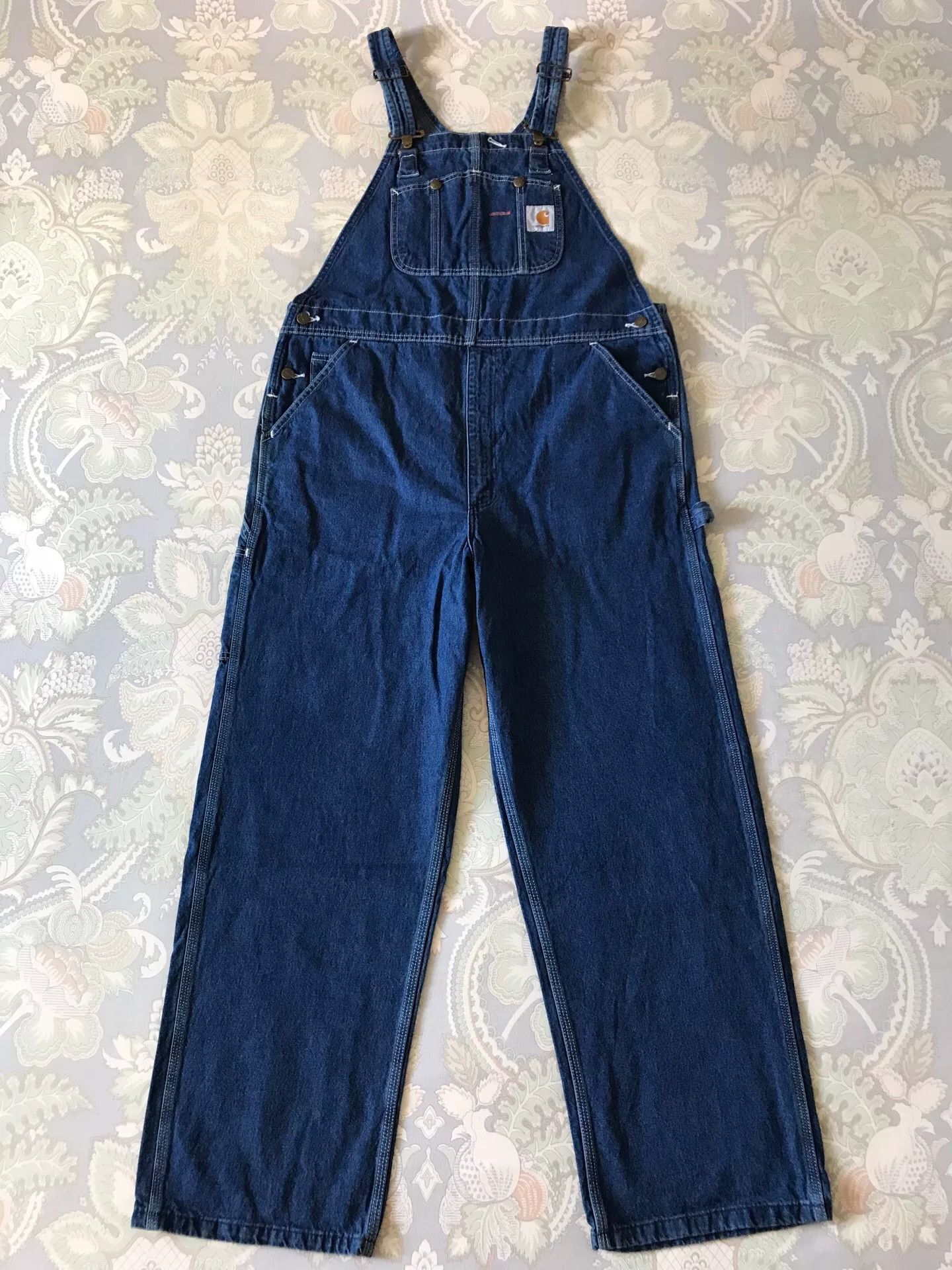 Carhartt Carhartt R07 W38L30 Washed Denim Overalls Size US 38 / EU 54 - 3 Thumbnail
