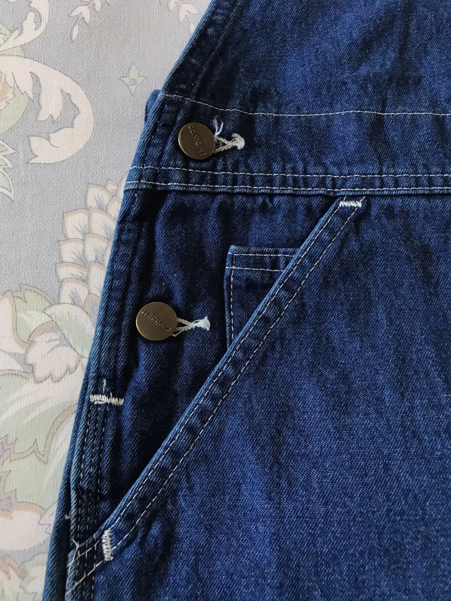Carhartt Carhartt R07 W38L30 Washed Denim Overalls Size US 38 / EU 54 - 6 Thumbnail