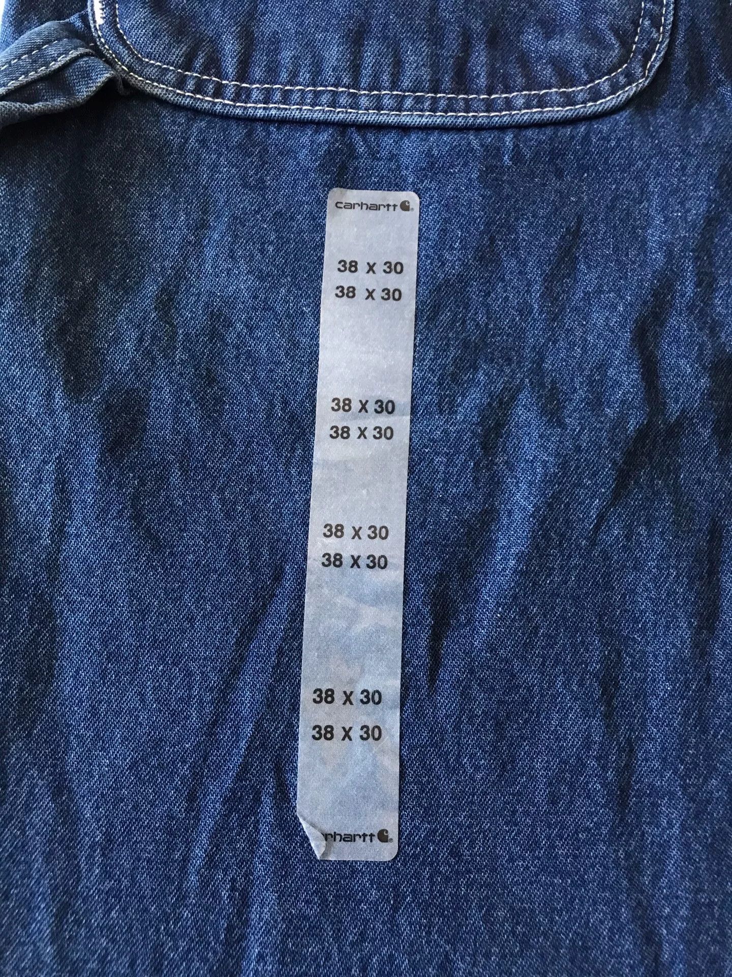 Carhartt Carhartt R07 W38L30 Washed Denim Overalls Size US 38 / EU 54 - 7 Thumbnail