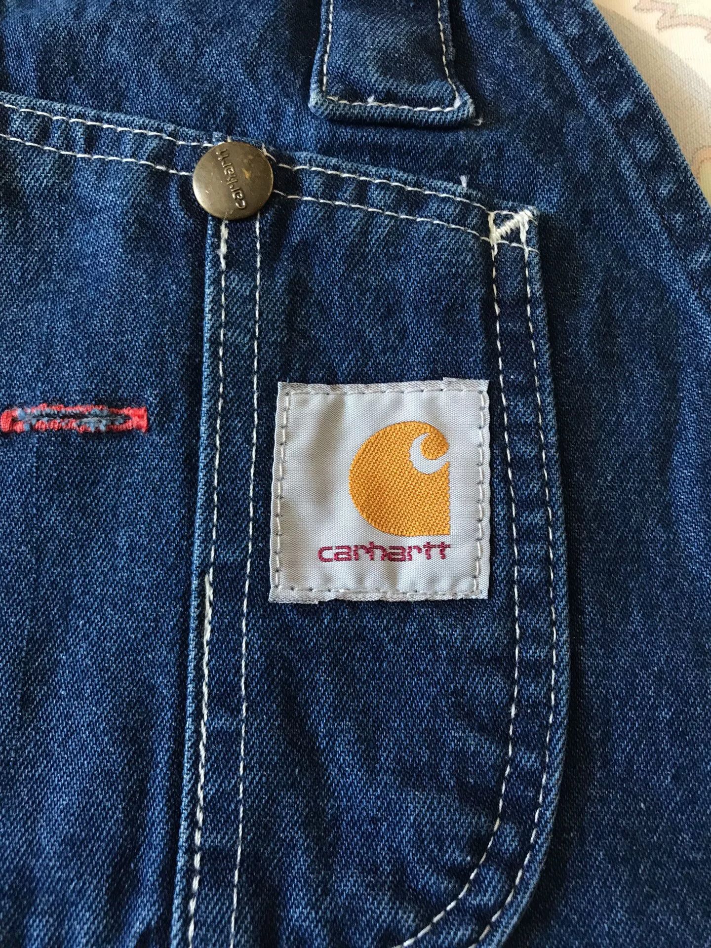 Carhartt Carhartt R07 W38L30 Washed Denim Overalls Size US 38 / EU 54 - 5 Thumbnail