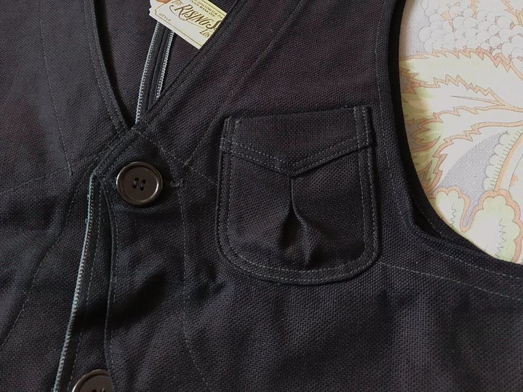 Michael Hoban Rising Sun Indigo Work Vest XS Size US XS / EU 42 / 0 - 4 Thumbnail