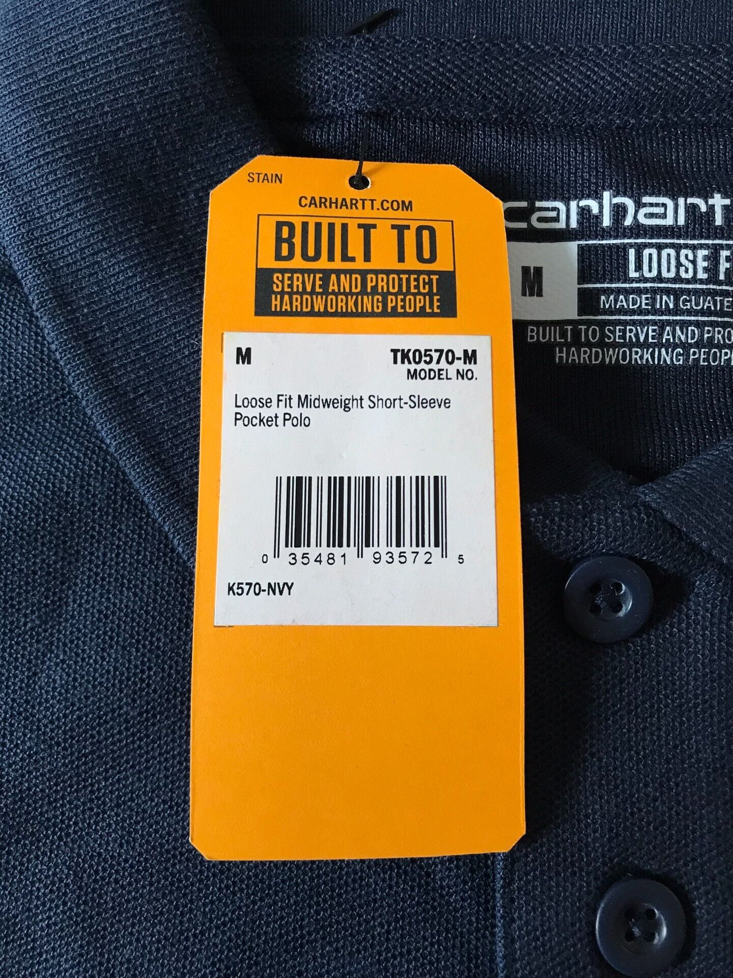 Carhartt Carhartt K570 Short Sleeve Polo Shirt Size US M / EU 48-50 / 2 - 7 Thumbnail