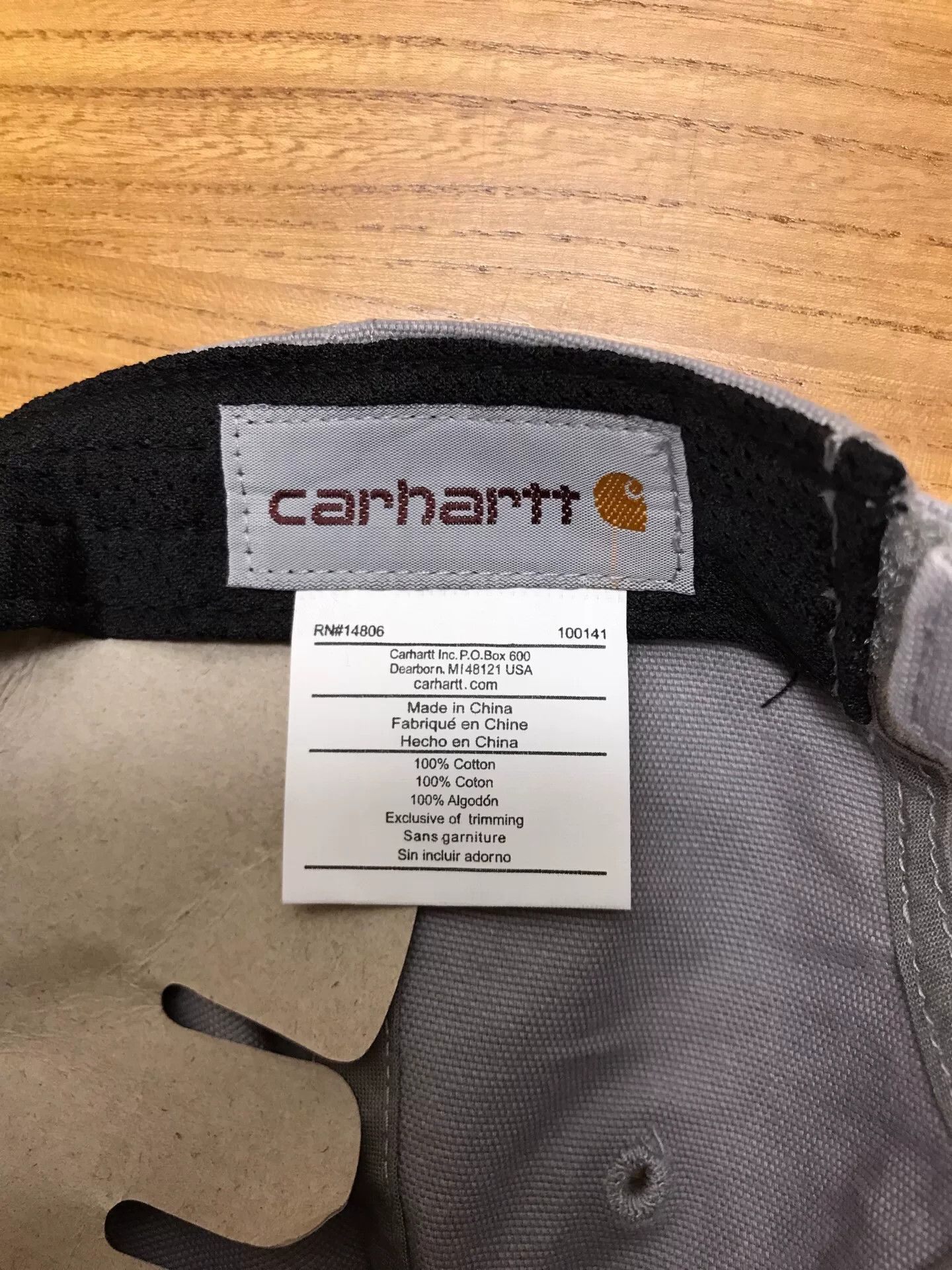 Carhartt Carhartt 100289 Asphalt Gray Baseball Cap Size ONE SIZE - 8 Thumbnail