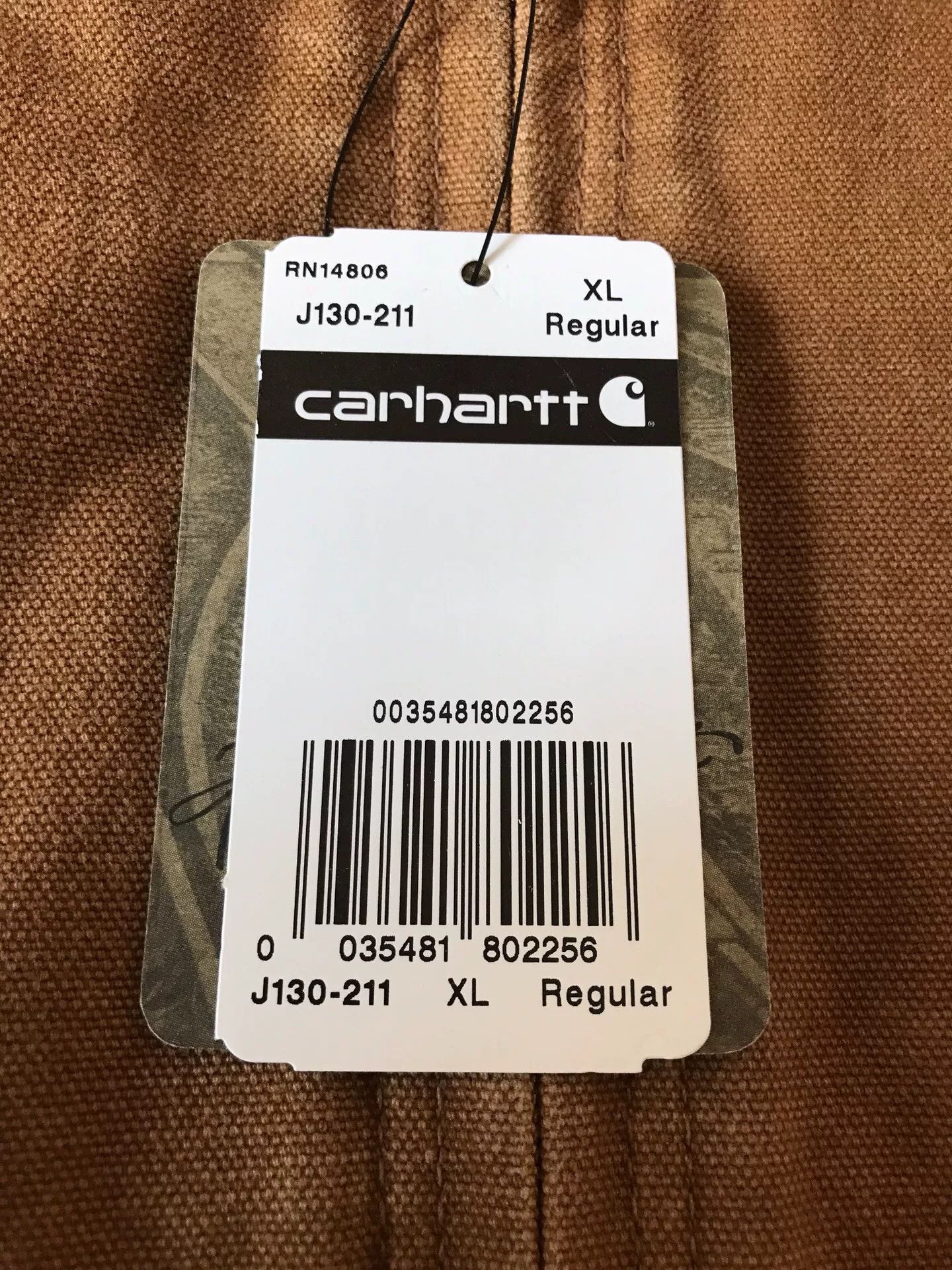 Carhartt Carhartt J130 Brown XL Washed Canvas Jacket Size US XL / EU 56 / 4 - 8 Thumbnail