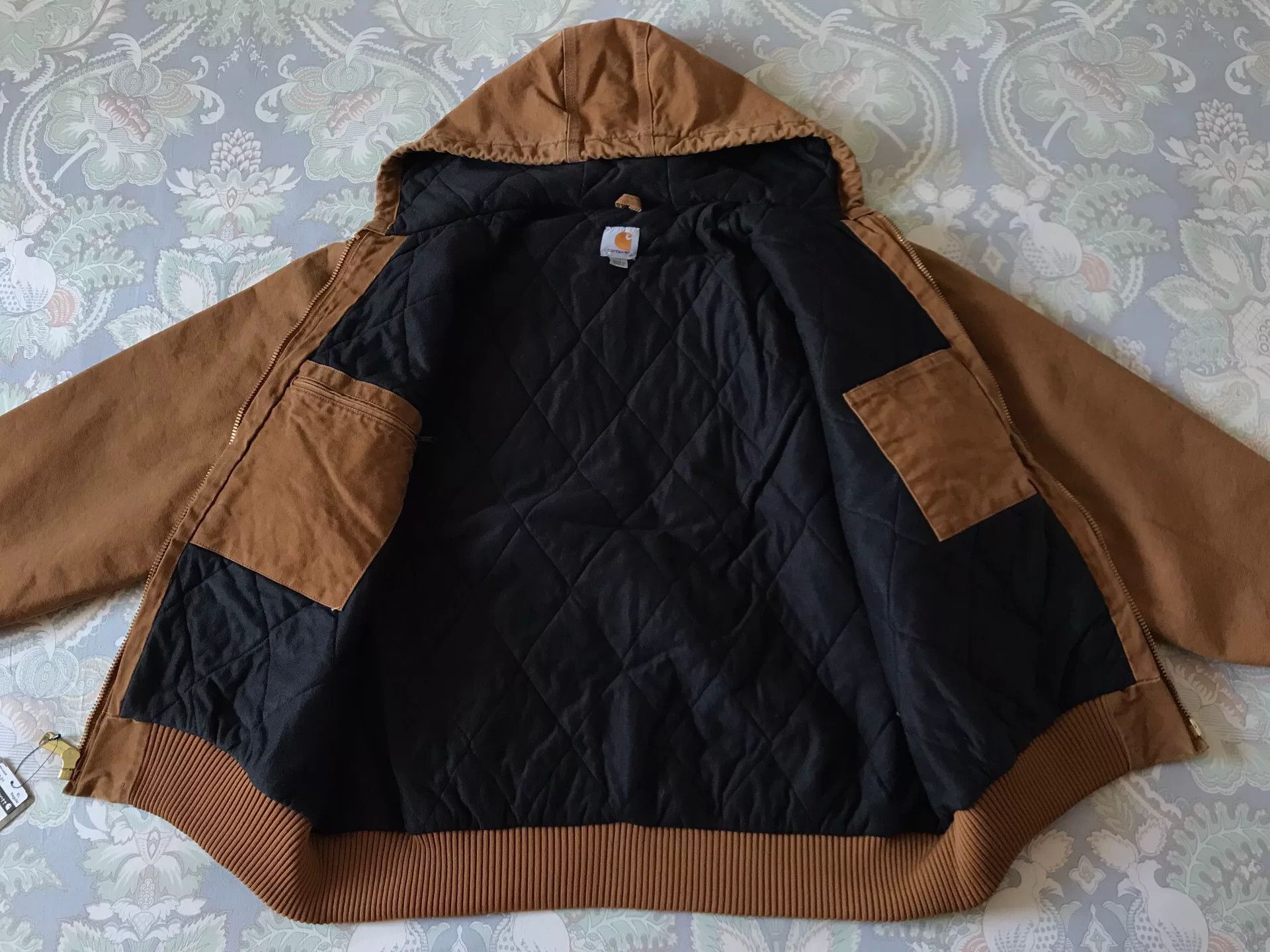 Carhartt Carhartt J130 Brown XL Washed Canvas Jacket Size US XL / EU 56 / 4 - 3 Thumbnail